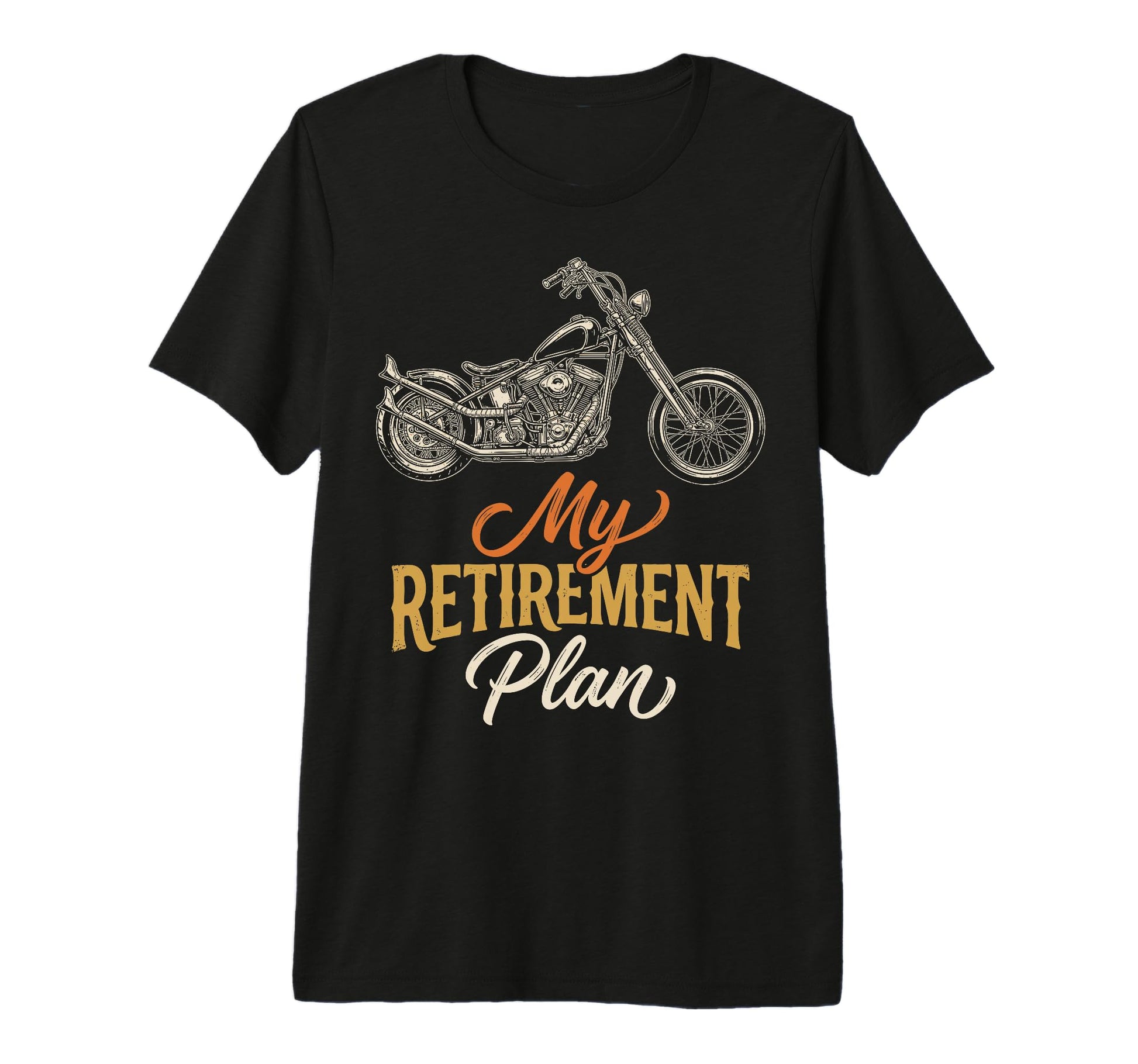 Retired Biker Motorcycle My T-Shirt - Streetwear Style for Adults - T-Shirt, Sweatshirt, Hoodie
