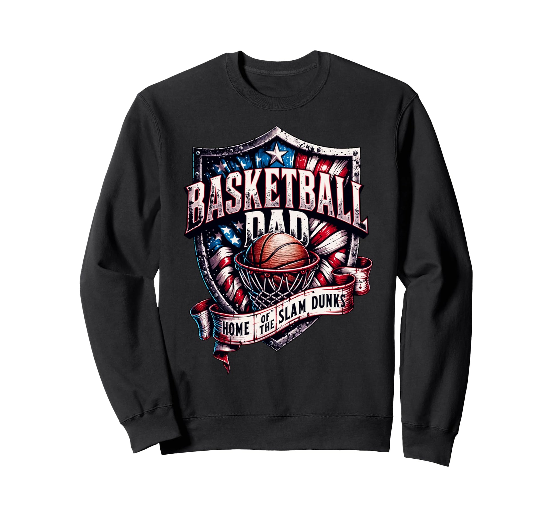 Proud Basketball Dad Home Slam Sweatshirt - Fun Novelty Design for Adults - T-Shirt, Sweatshirt, Hoodie