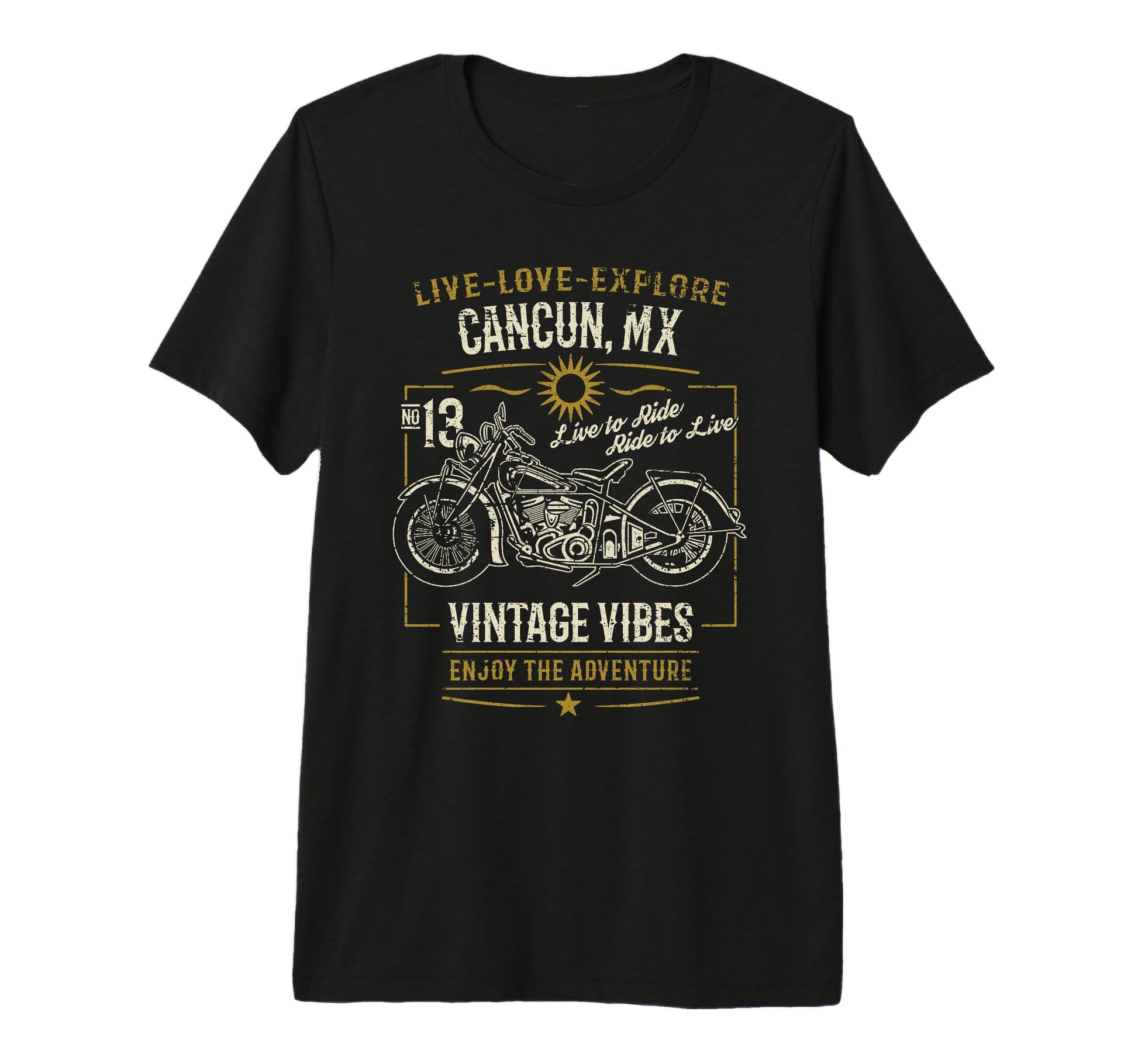 Cancun Mx Mexico Distressed T-Shirt - Minimalist Print Men Women - T-Shirt, Sweatshirt, Hoodie