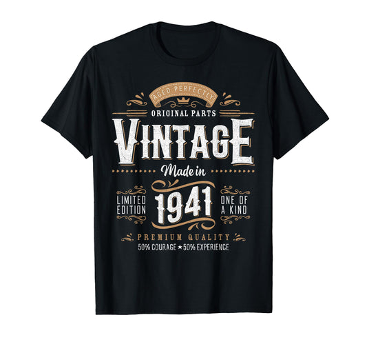 1941 Label 85Th Birthday Gift 85 T-Shirt - Aesthetic Graphic Men Women - T-Shirt, Sweatshirt, Hoodie
