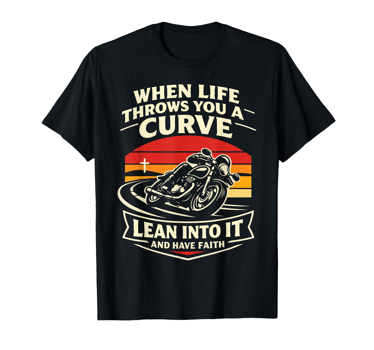 Christian Motorcycle Biker When Life T-Shirt - Unique Graphic Men Women - T-Shirt, Sweatshirt, Hoodie