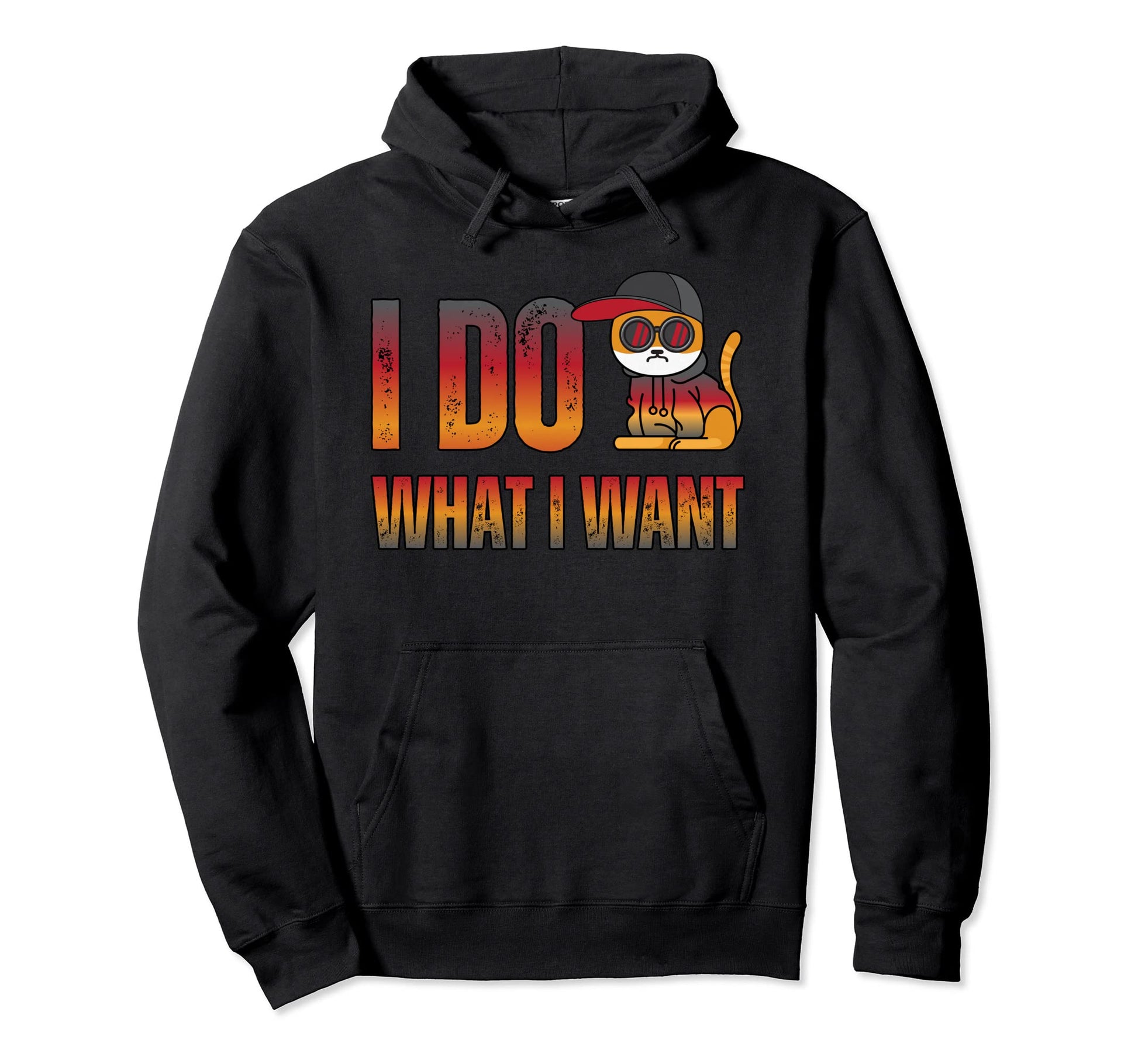 I Do What I Want Cat Love Cat Owner Funny Hoodie - Minimalist Print Unisex - T-Shirt, Sweatshirt, Hoodie