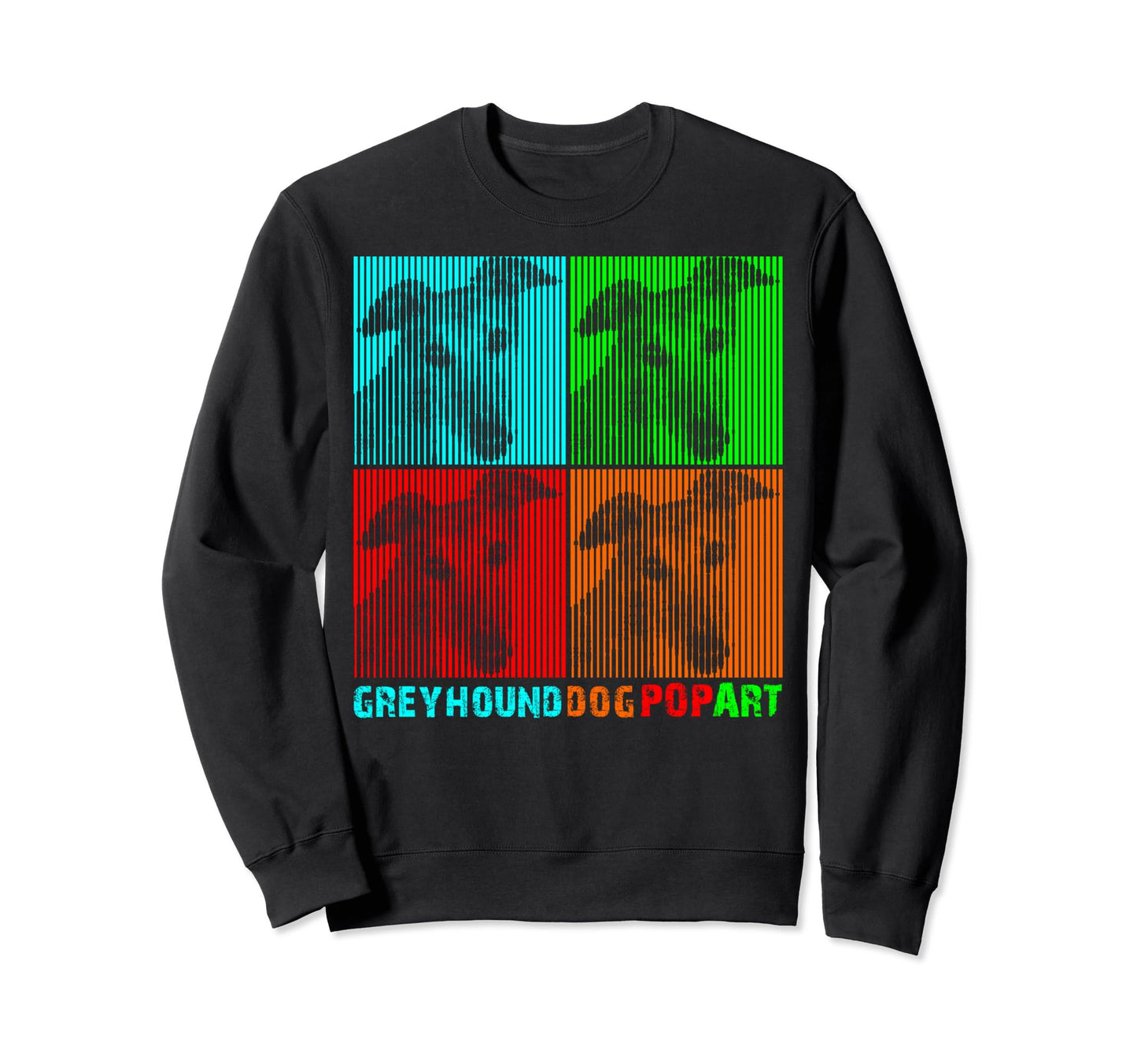 Greyhound Greyhound Pop Art Sweatshirt - Streetwear Style for Adults - T-Shirt, Sweatshirt, Hoodie