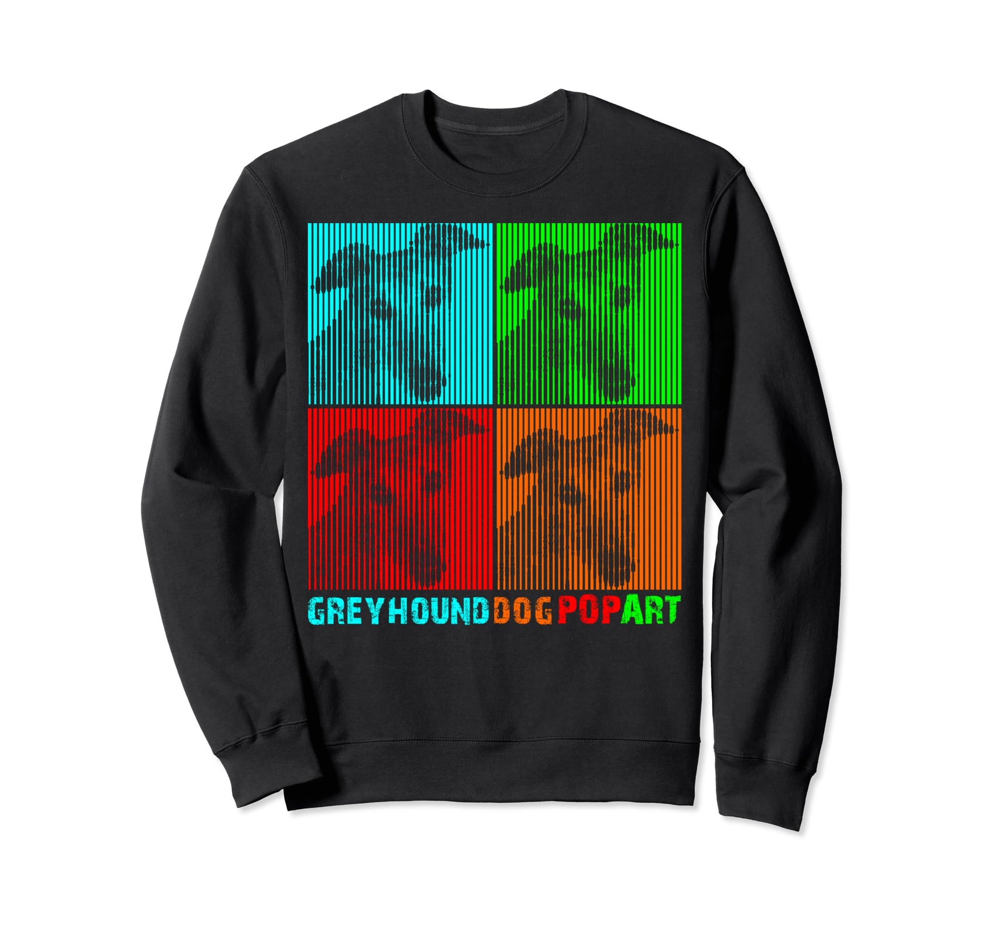 Greyhound Greyhound Pop Art Sweatshirt - Streetwear Style for Adults - T-Shirt, Sweatshirt, Hoodie