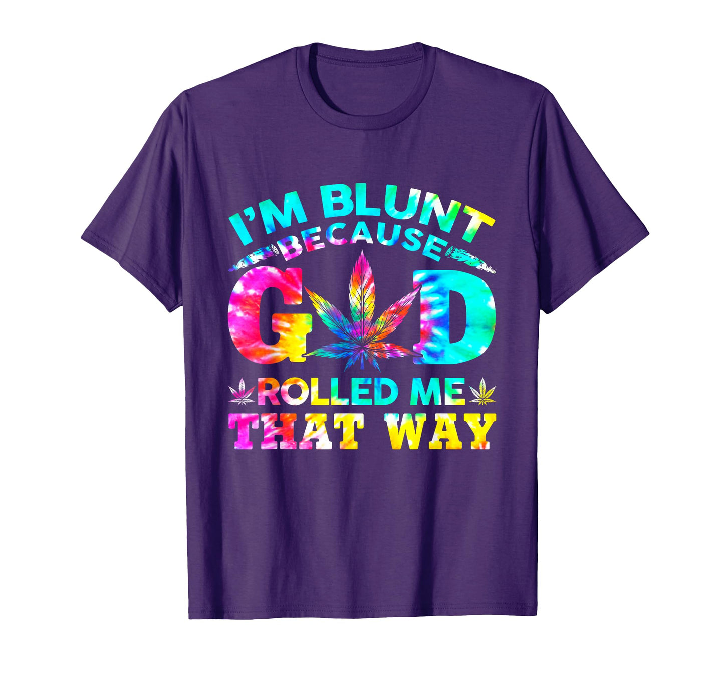 Weed Cannabis Marijuana Leaf Tie T-Shirt - Fun Novelty Design for Adults - T-Shirt, Sweatshirt, Hoodie