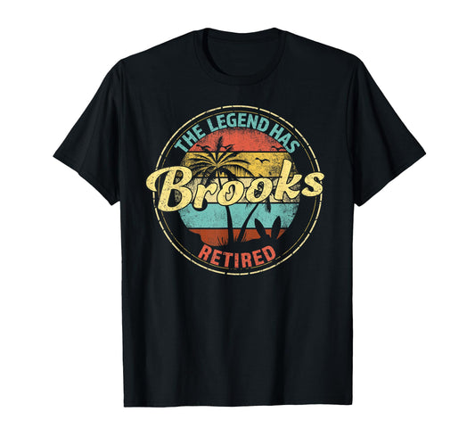 Brooks Legend Has Retired T-Shirt - Minimalist Print Men Women - T-Shirt, Sweatshirt, Hoodie