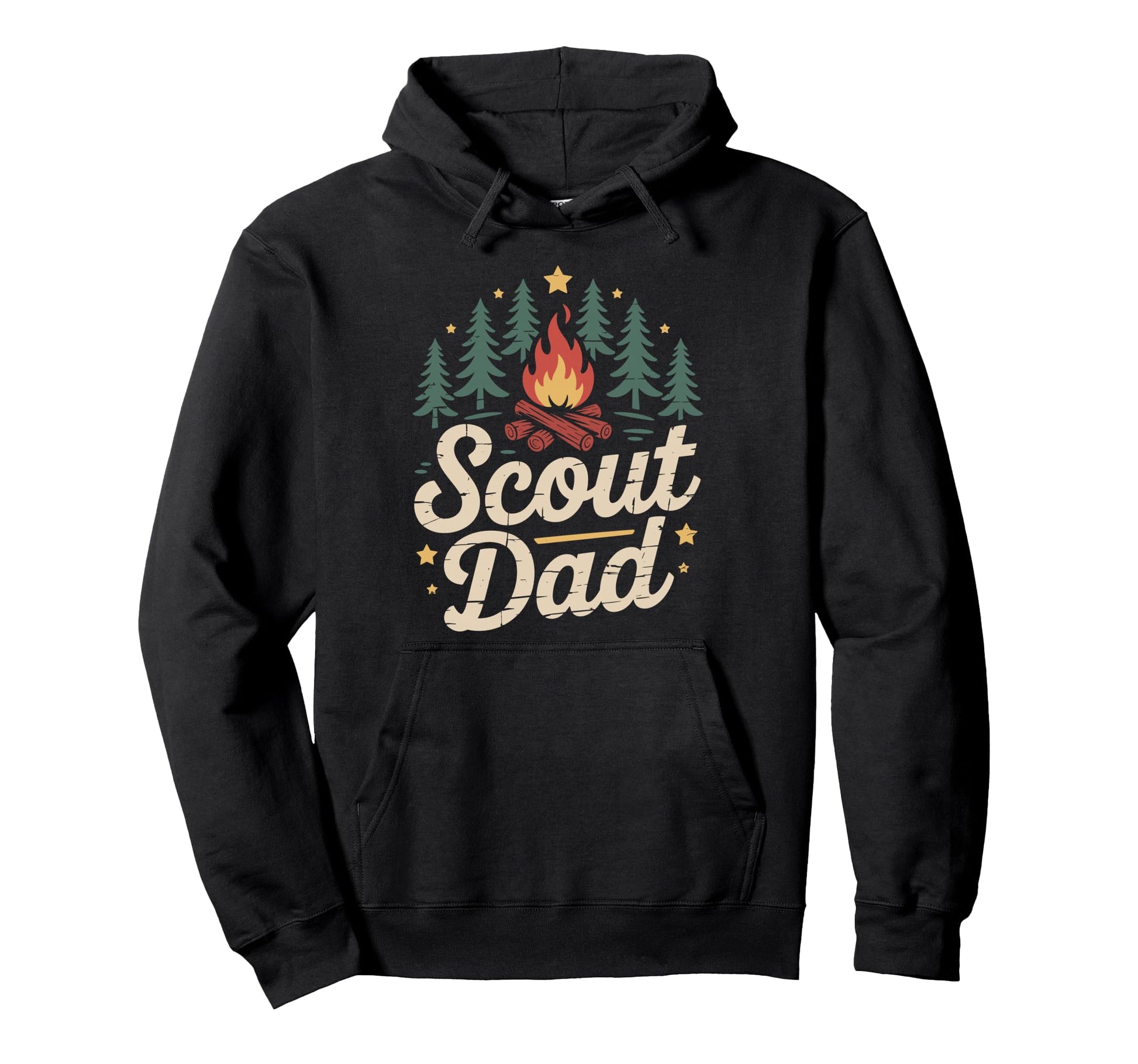 Scout Dad Outdoor Camp Camping And Hoodie - Unique Graphic for Adults - T-Shirt, Sweatshirt, Hoodie