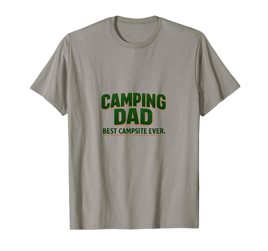 Camping Dad Fathers Day Outdoor T-Shirt - Minimalist Print Men Women - T-Shirt, Sweatshirt, Hoodie