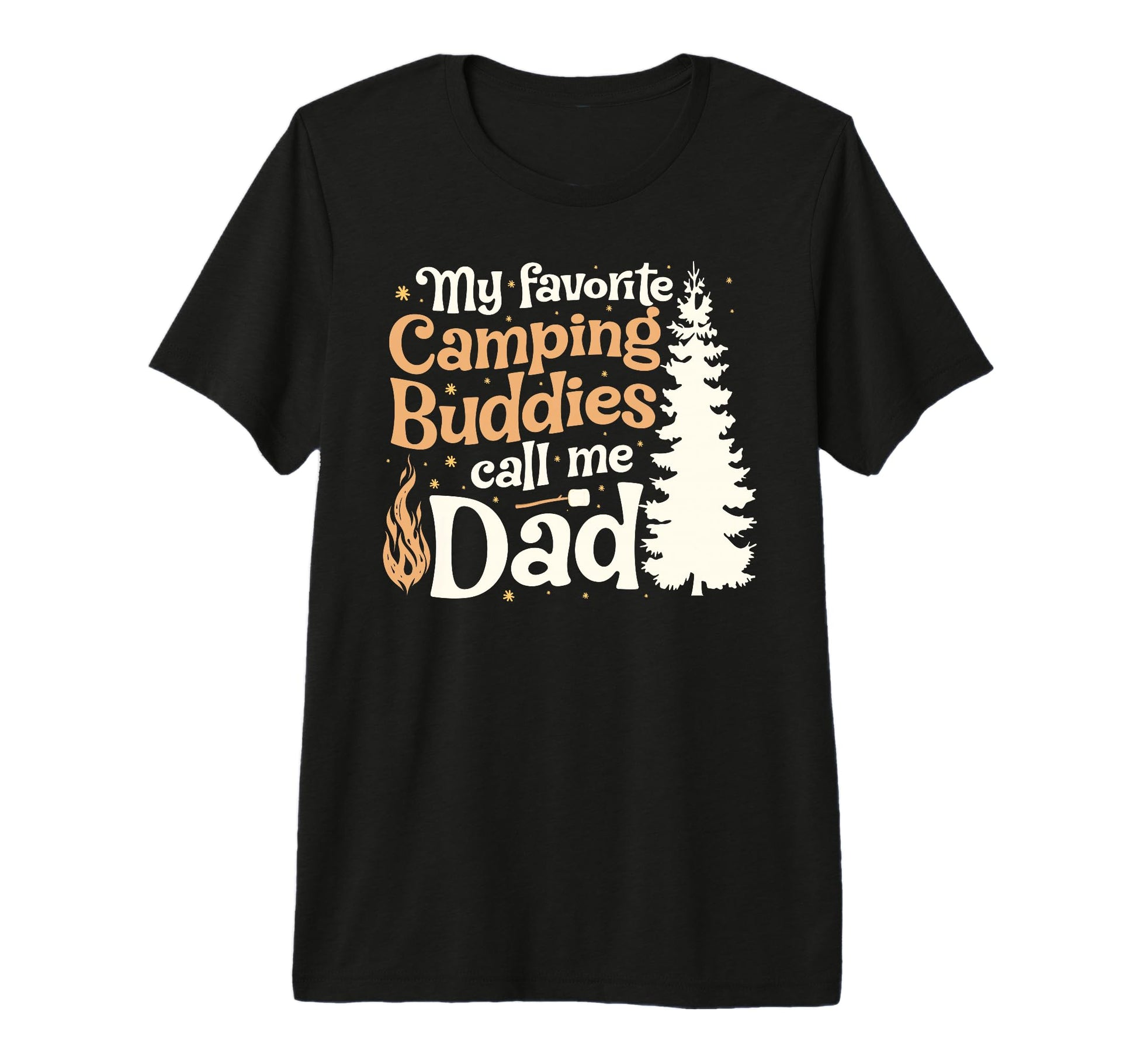 Mens My Favorite Camping Buddies Dad T-Shirt - Custom Art Print Men Women - T-Shirt, Sweatshirt, Hoodie