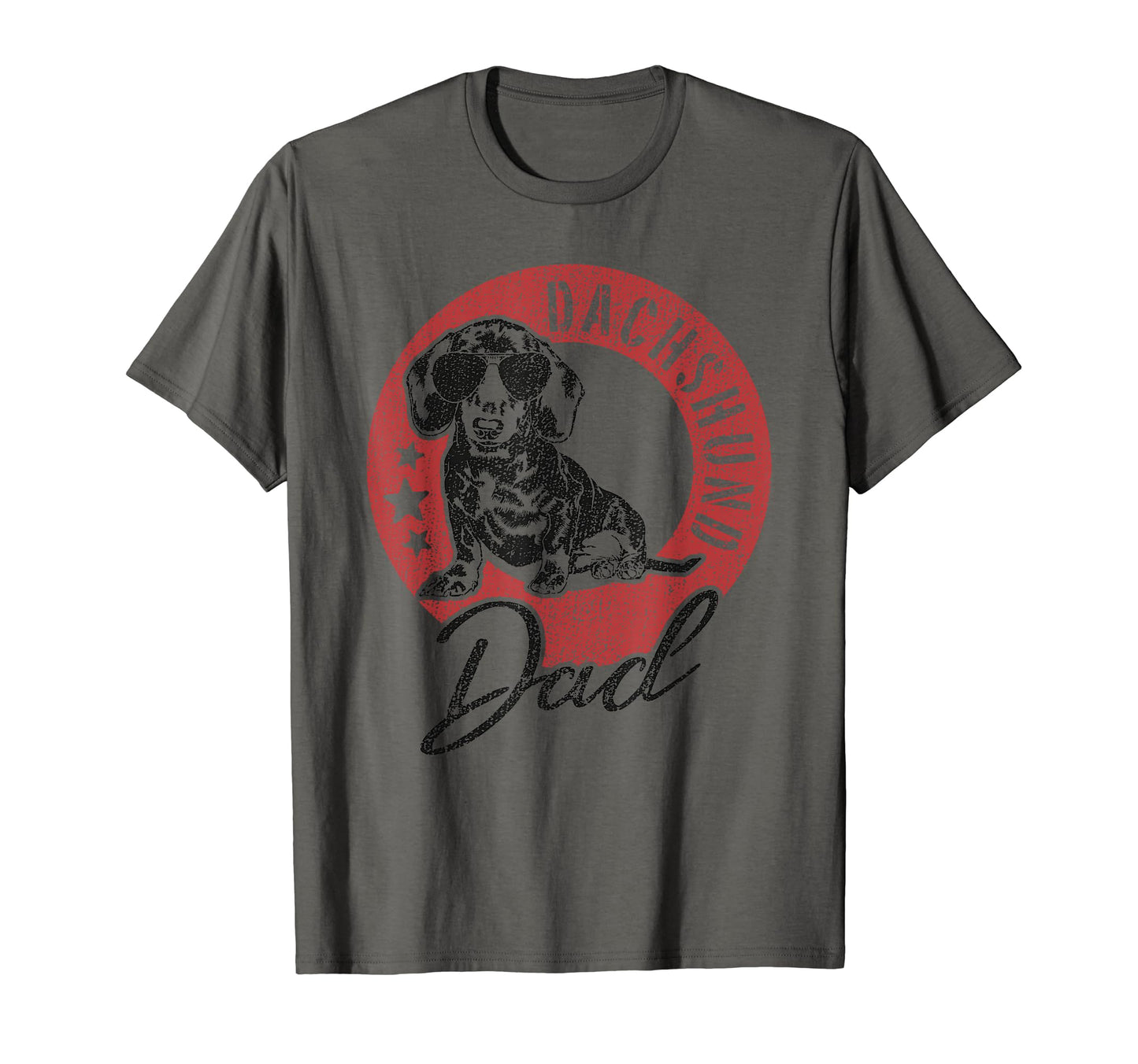 Dachshund Dad Wienie Dog Military T-Shirt - Custom Art Print for Adults - T-Shirt, Sweatshirt, Hoodie