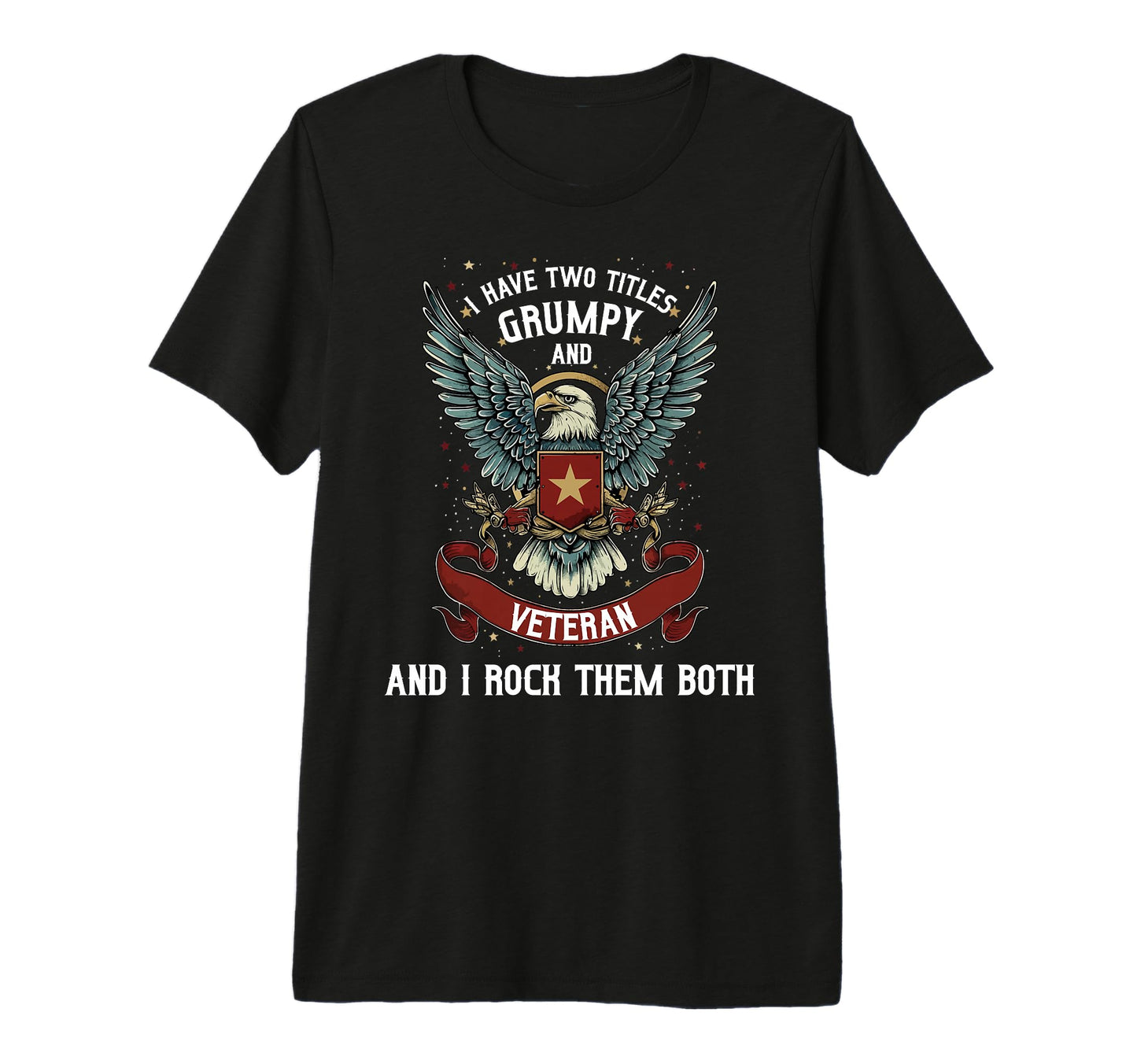Mens Grumpy Veteran Grandpa Dad T-Shirt - Aesthetic Graphic Unisex - T-Shirt, Sweatshirt, Hoodie