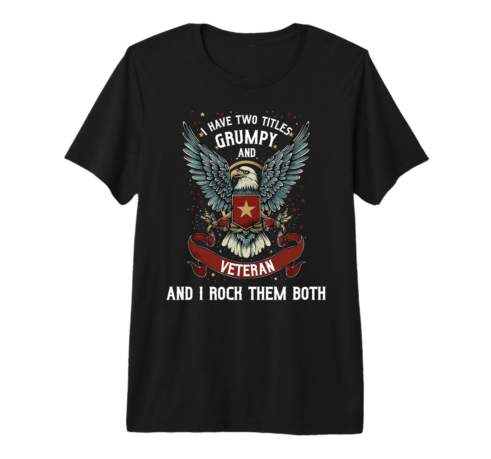 Mens Grumpy Veteran Grandpa Dad T-Shirt - Aesthetic Graphic Unisex - T-Shirt, Sweatshirt, Hoodie