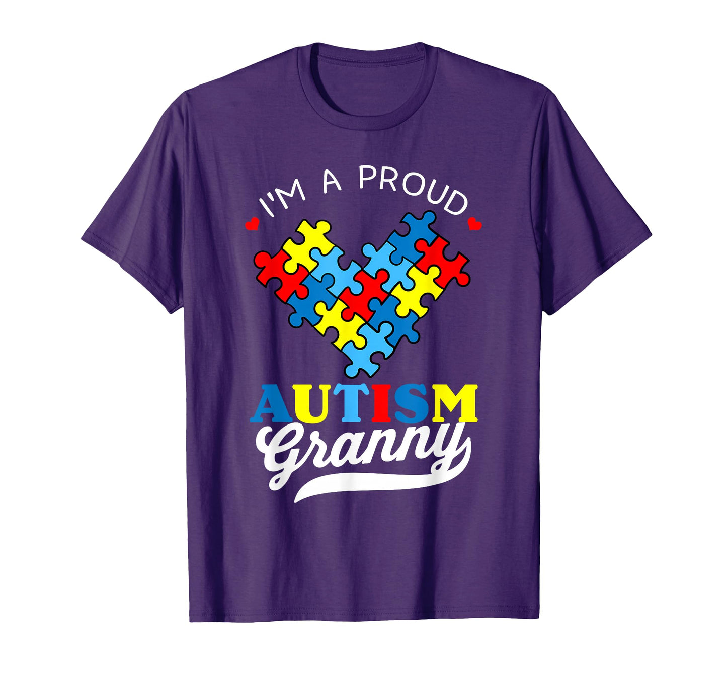 Im Proud Granny Autism Awareness T-Shirt - Aesthetic Graphic Unisex - T-Shirt, Sweatshirt, Hoodie