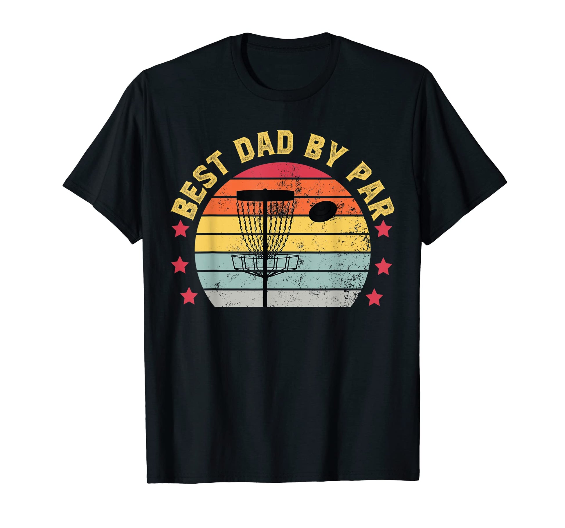 Disc Golf Best Dad Sunset Frisbee T-Shirt - Fun Novelty Design for Adults - T-Shirt, Sweatshirt, Hoodie