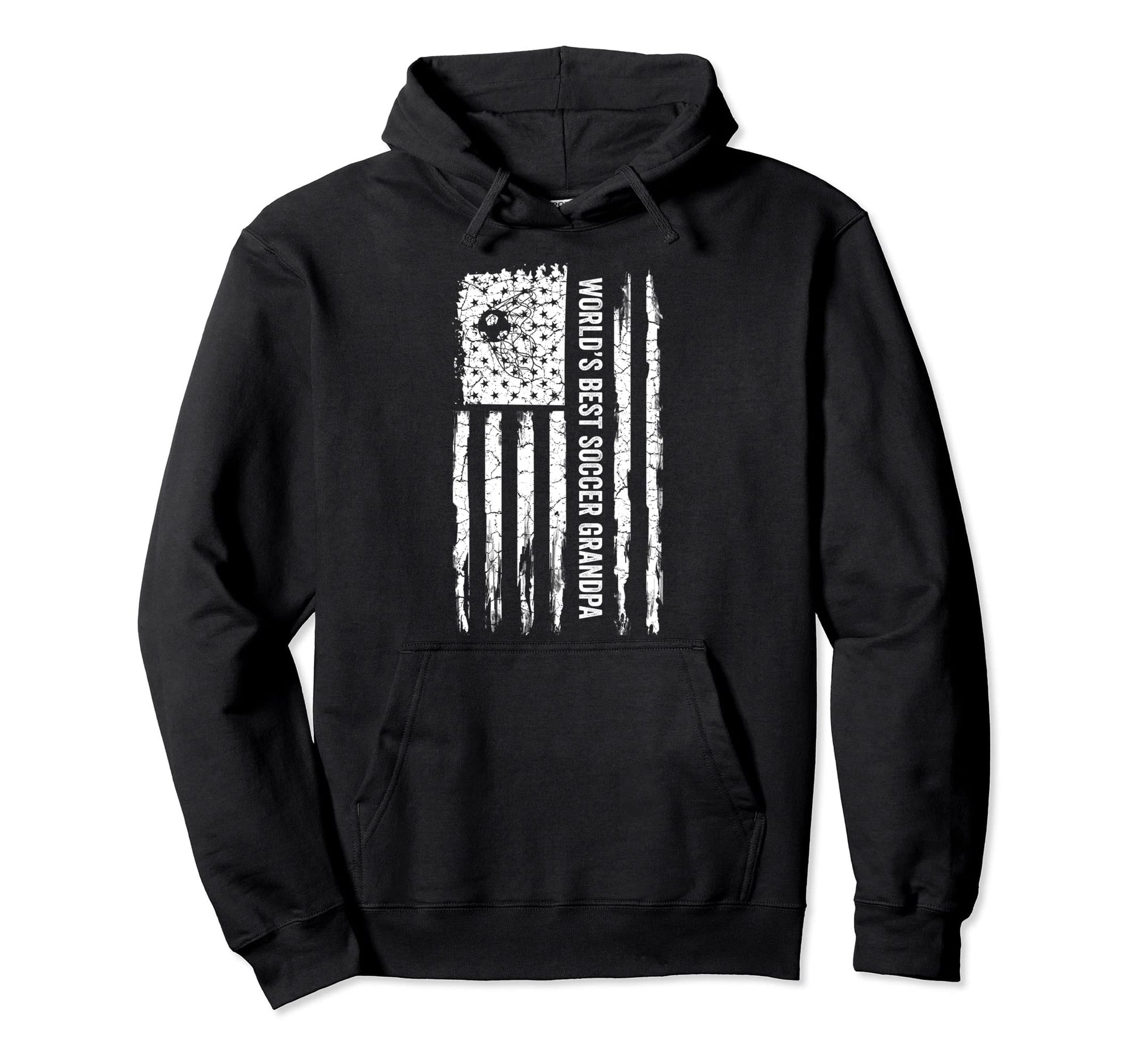 Usa Flag Worlds Best Soccer Grandpa Hoodie - Minimalist Print Unisex - T-Shirt, Sweatshirt, Hoodie