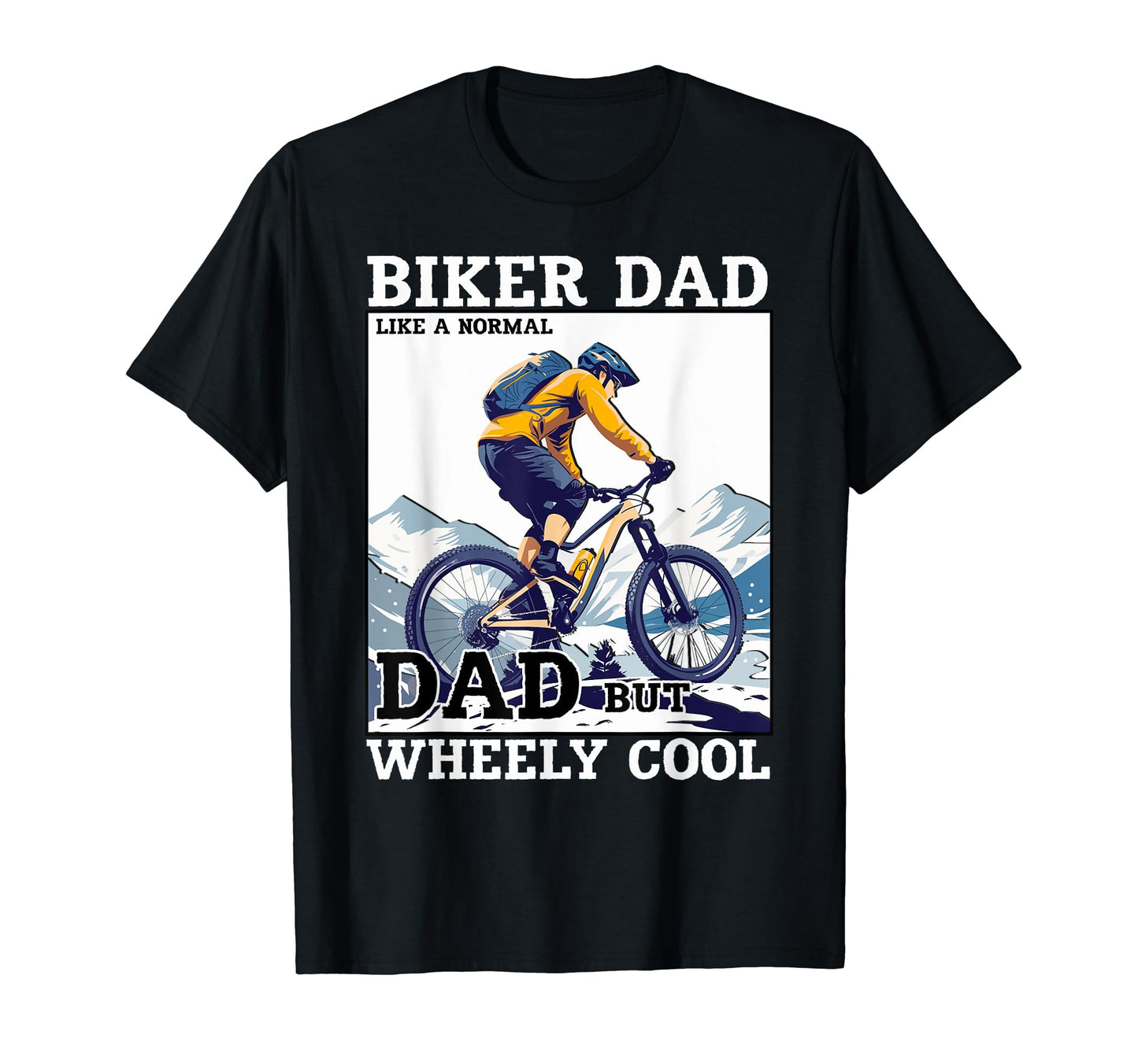 Biker Dad Cycling Enthusiast T-Shirt - Aesthetic Graphic Unisex - T-Shirt, Sweatshirt, Hoodie