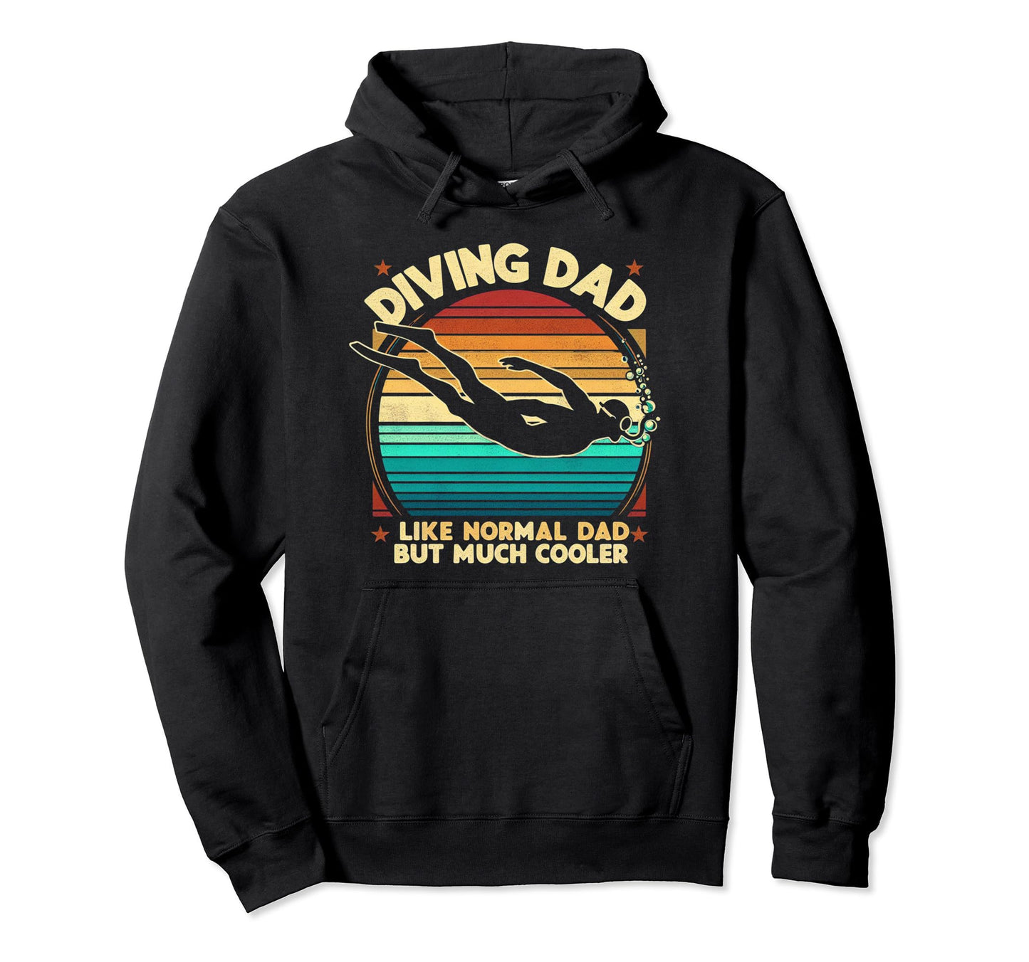 Funny Diving Dad Like Normal Dad But Hoodie - Minimalist Print Men Women - T-Shirt, Sweatshirt, Hoodie