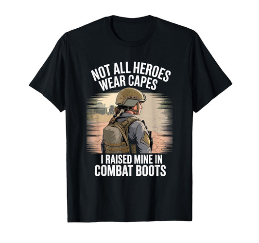 American Combat Boots 4Th July Proud T-Shirt - Novelty Apparel Men Women - T-Shirt, Sweatshirt, Hoodie