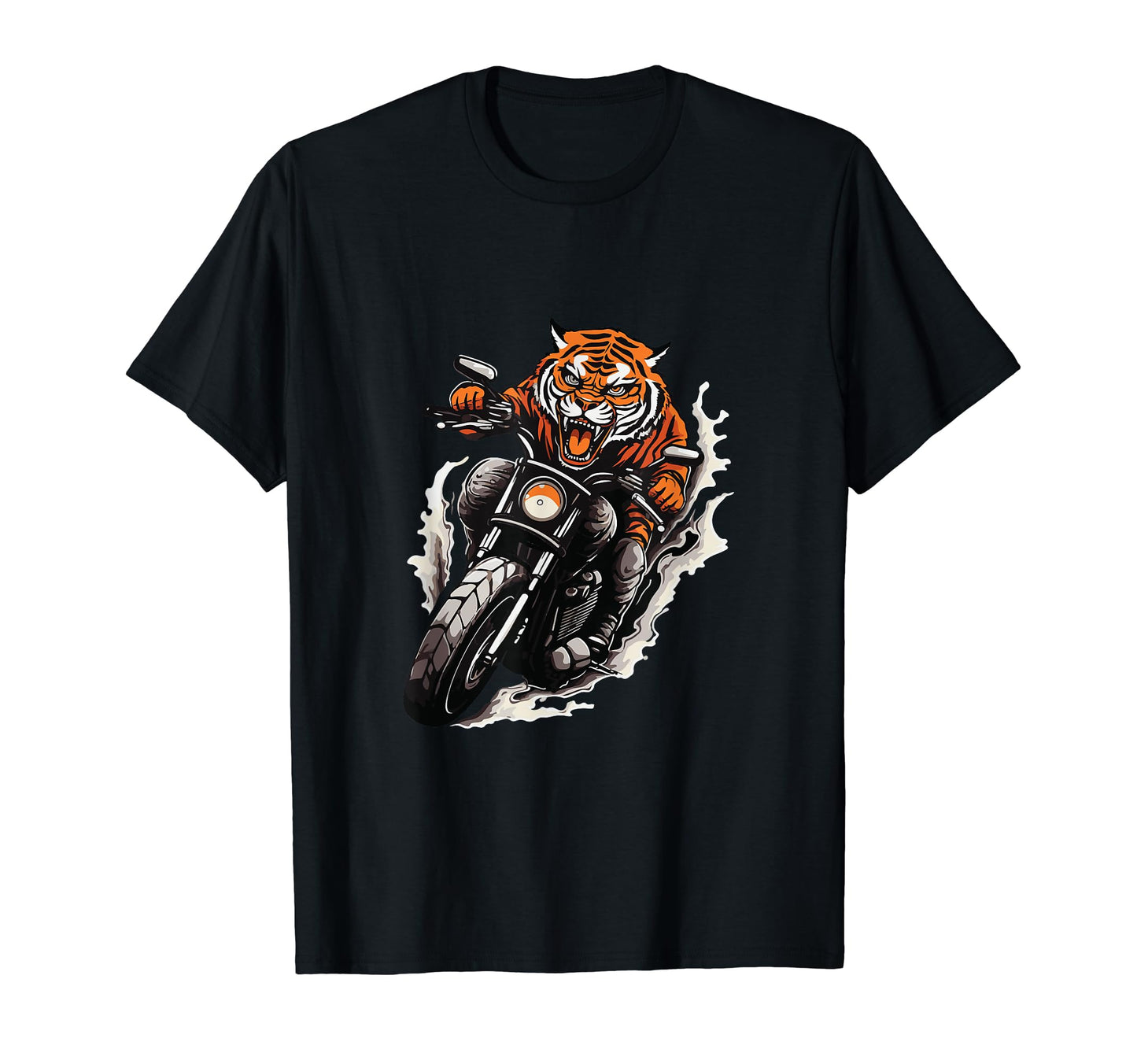 Tiger Animal Biker Dad Symbol T-Shirt - Unique Graphic for Adults - T-Shirt, Sweatshirt, Hoodie
