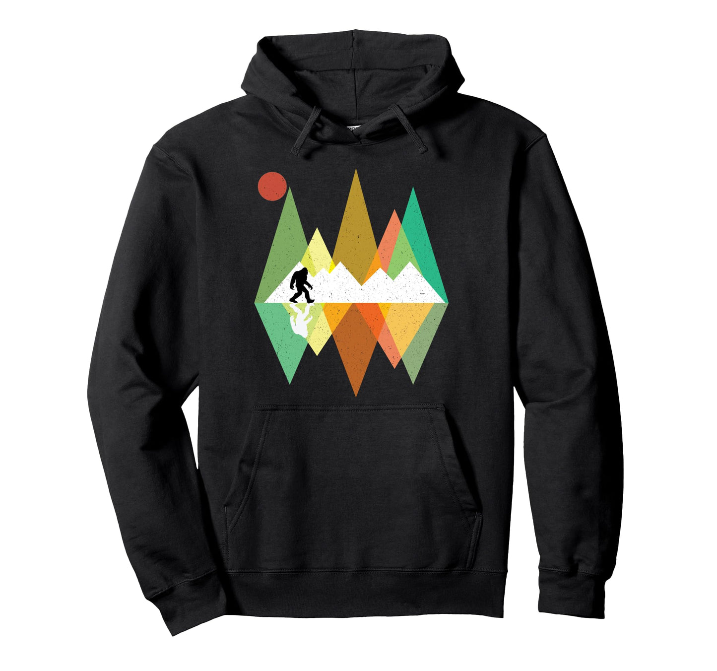 Bigfoot Mountain Bigfoot Sasquatch Yeti Hoodie - Unique Graphic for Adults - T-Shirt, Sweatshirt, Hoodie