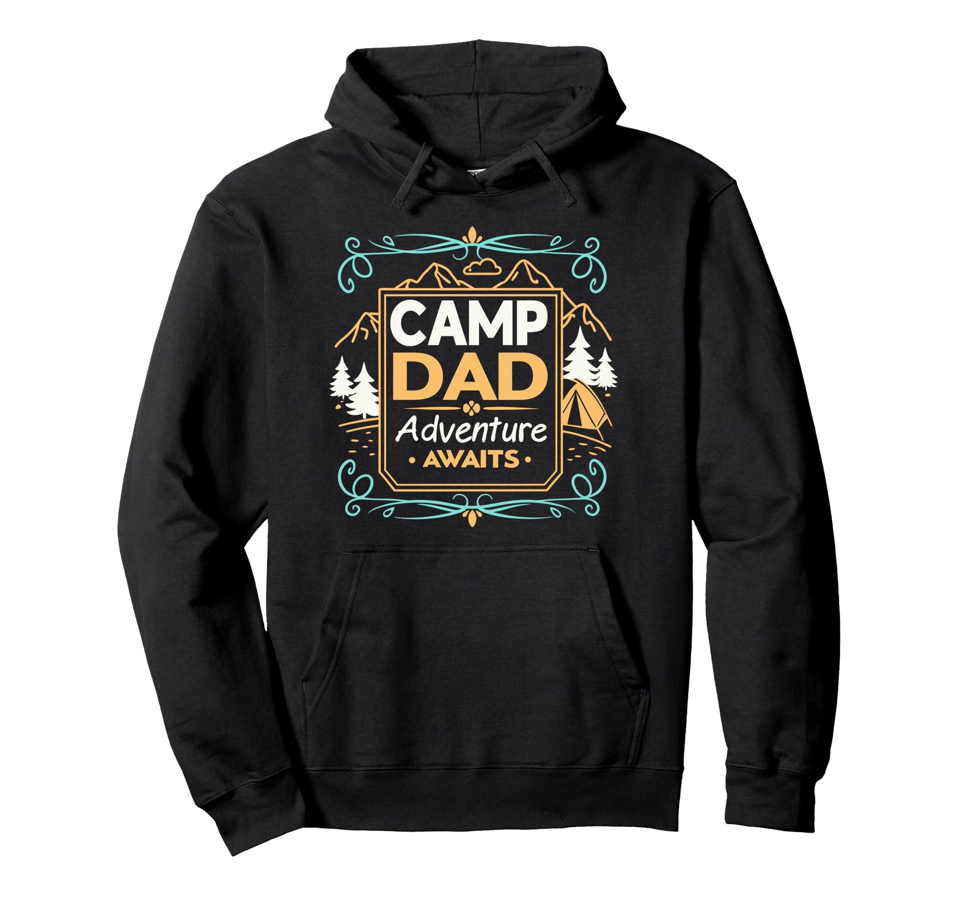 Outdoor Dad Adventure Awaits Fathers Hoodie - Novelty Apparel for Adults - T-Shirt, Sweatshirt, Hoodie