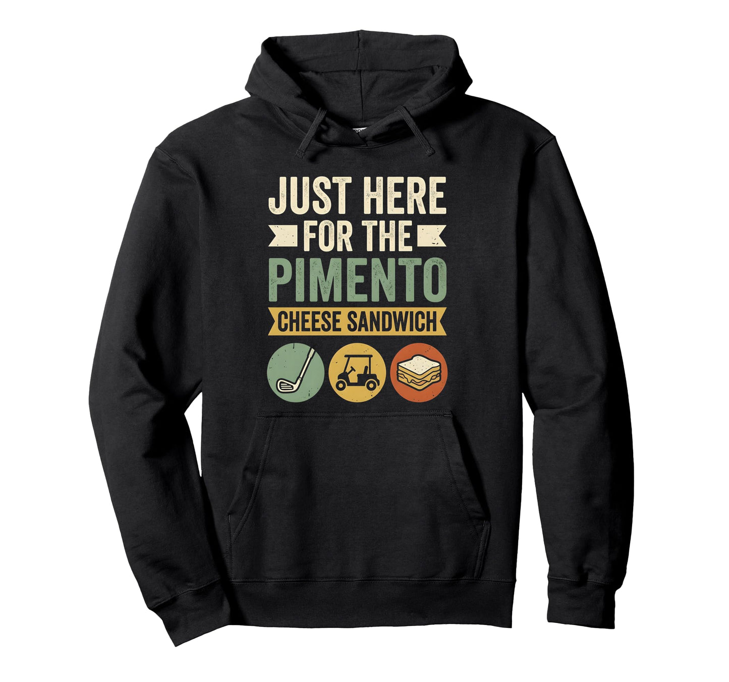 Pimento Cheese Sandwich Golf Hoodie - Trendy Graphic for Adults - T-Shirt, Sweatshirt, Hoodie