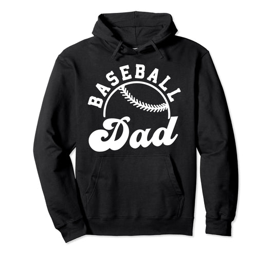 Baseball Dad Matching Baseball Team Hoodie - Casual Everyday Wear Unisex - T-Shirt, Sweatshirt, Hoodie