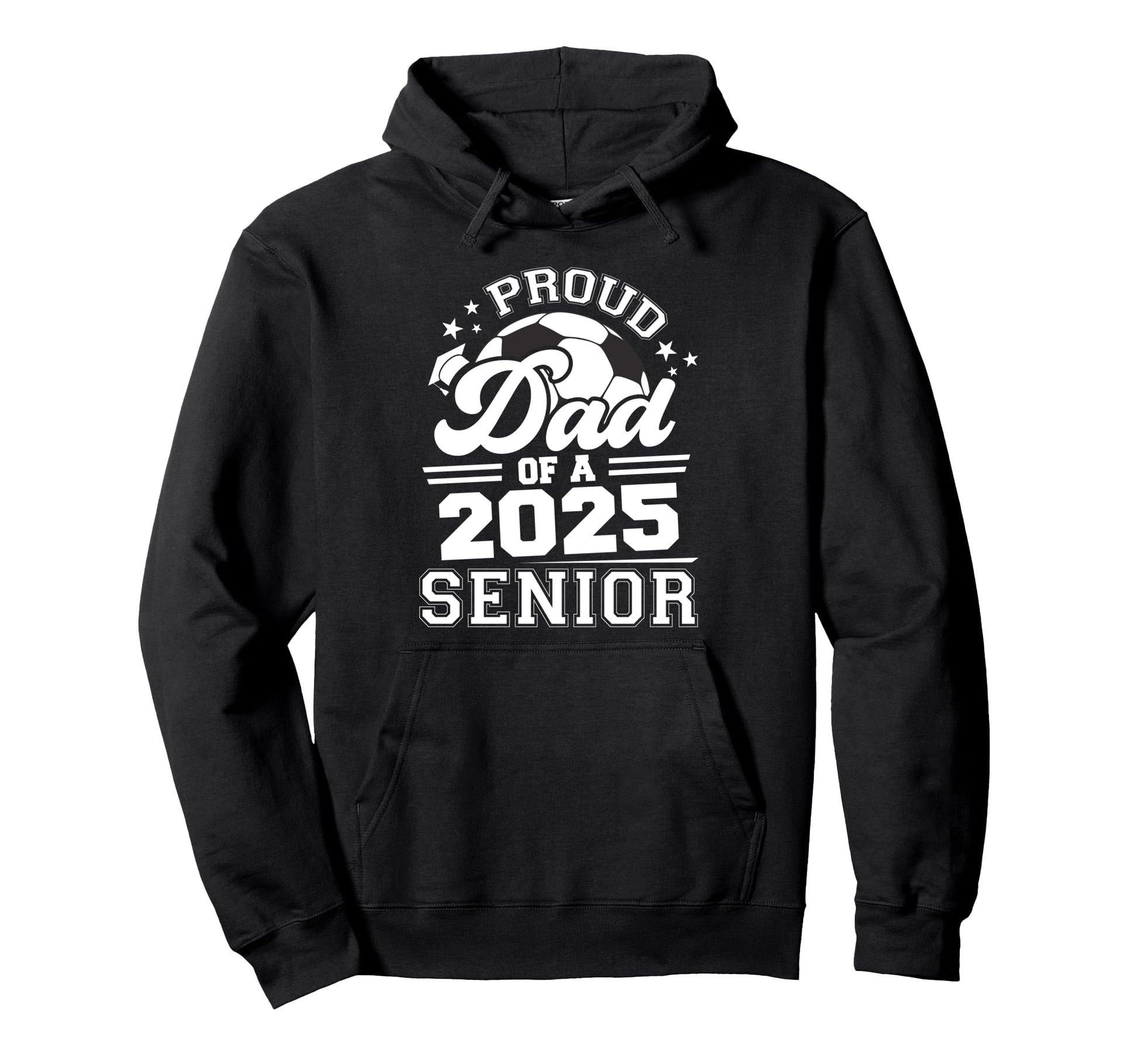 Proud Dad 2025 Senior Graduate Grad Hoodie - Minimalist Print for Adults - T-Shirt, Sweatshirt, Hoodie