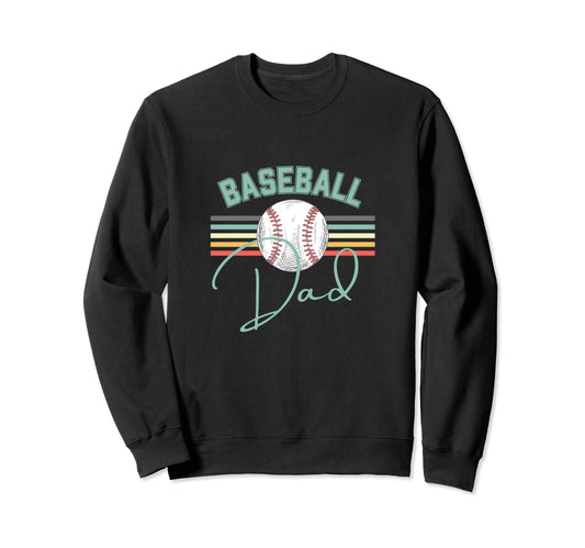 Baseball Dad Fun Sweatshirt - Fun Novelty Design for Adults - T-Shirt, Sweatshirt, Hoodie