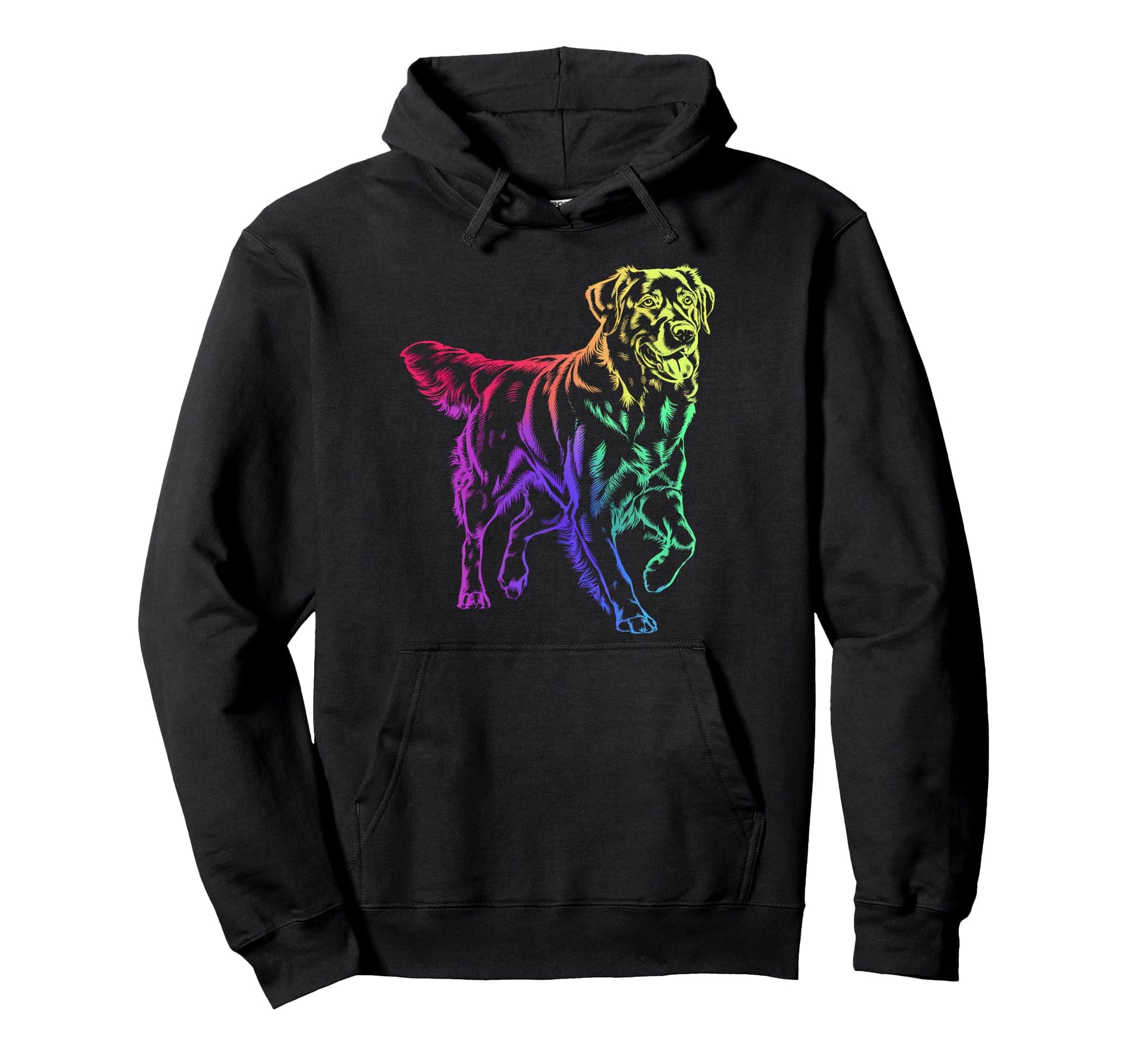 Designer Golden Retriever Dog Pop Art Hoodie - Trendy Graphic Unisex - T-Shirt, Sweatshirt, Hoodie