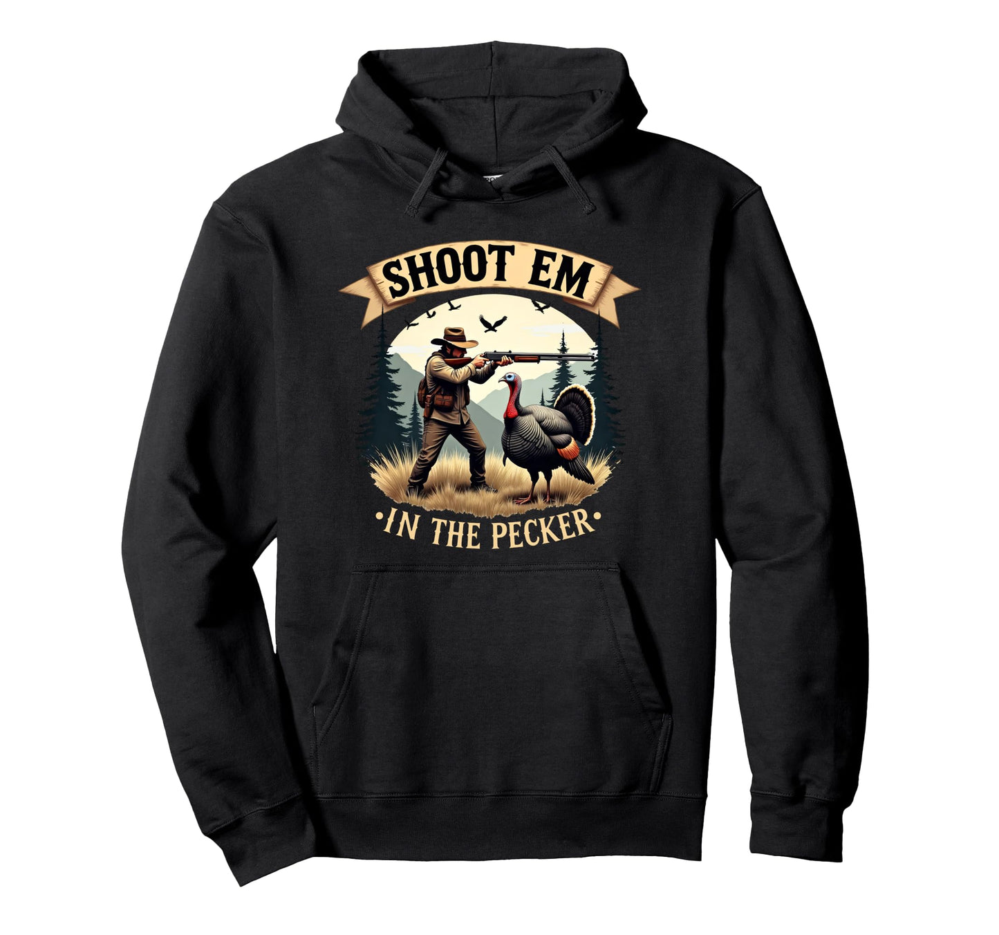 Turkey Hunting Dad Nature Wild Camping Hoodie - Novelty Apparel Men Women - T-Shirt, Sweatshirt, Hoodie