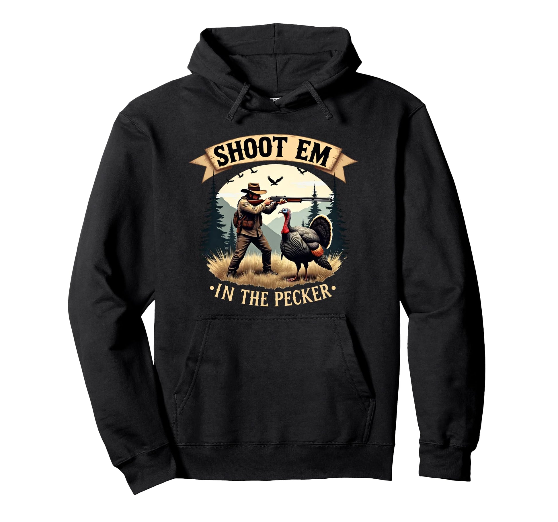 Turkey Hunting Dad Nature Wild Camping Hoodie - Novelty Apparel Men Women - T-Shirt, Sweatshirt, Hoodie
