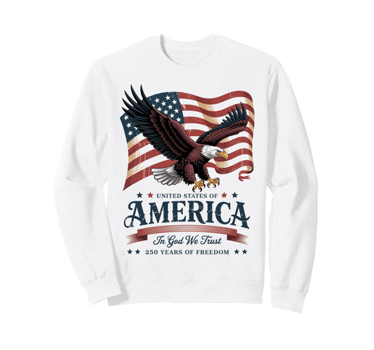 250Th Anniversary America Sweatshirt - Fun Novelty Design Unisex - T-Shirt, Sweatshirt, Hoodie