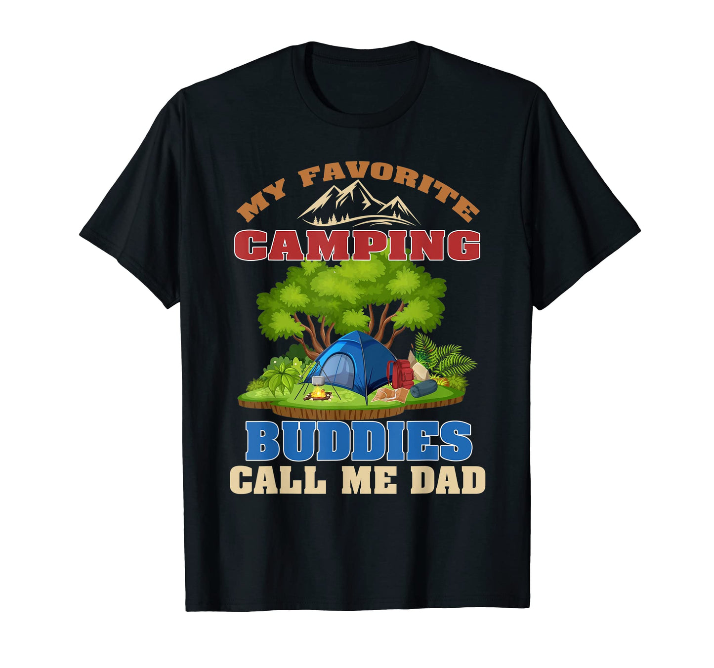 Mens My Favorite Camping Buddies T-Shirt - Minimalist Print for Adults - T-Shirt, Sweatshirt, Hoodie