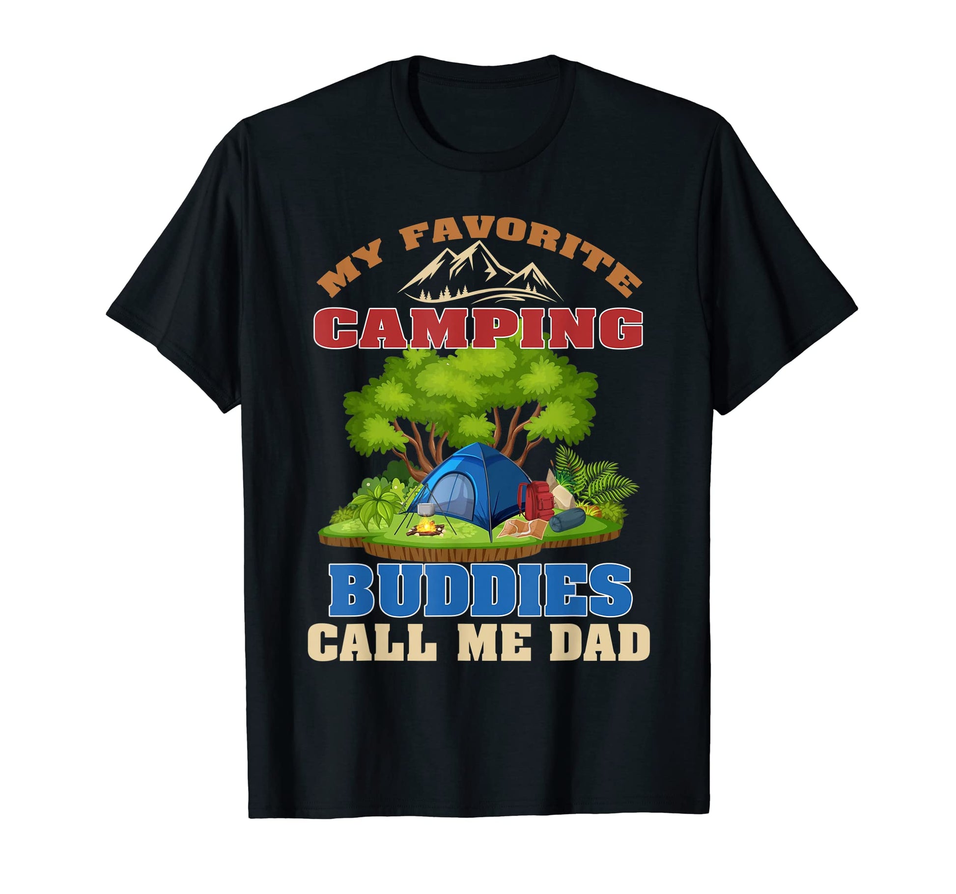 Mens My Favorite Camping Buddies T-Shirt - Minimalist Print for Adults - T-Shirt, Sweatshirt, Hoodie