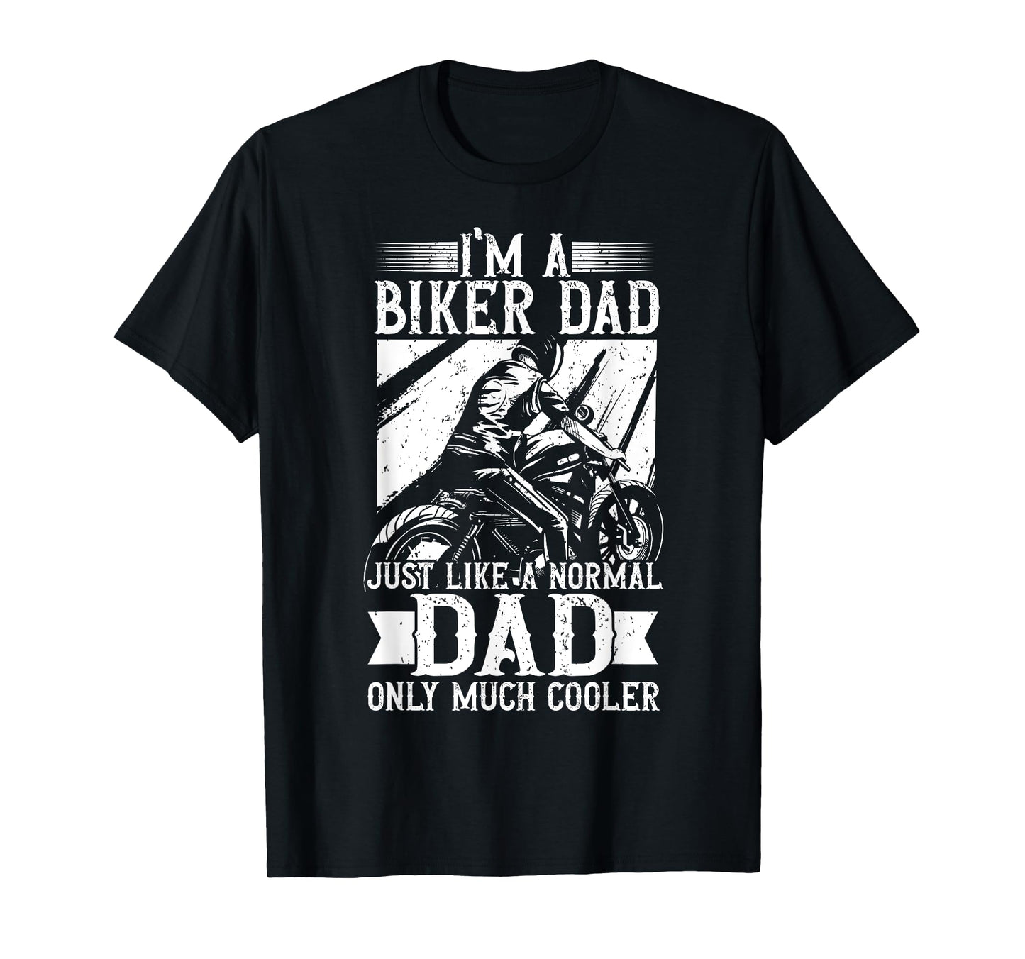 Biker Dad Motorcycle Father Biking Dad T-Shirt - Unique Graphic Unisex - T-Shirt, Sweatshirt, Hoodie