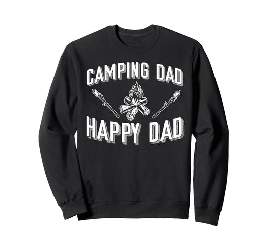 Camping Dad Happy Dad Motorhome Sweatshirt - Fun Novelty Design for Adults - T-Shirt, Sweatshirt, Hoodie