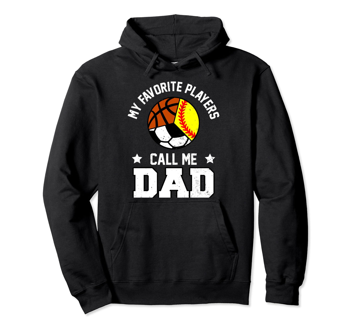 My Favorites Softball Soccer Basketball Hoodie - Unique Graphic for Adults - T-Shirt, Sweatshirt, Hoodie
