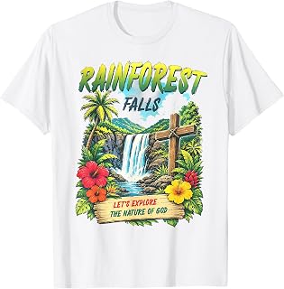 Rainforest Falls VBS 2026 Exploring The Nature of God Kids T-Shirt Unisex T-shirt, Sweatshirt, Hoodie, Long Sleeve Tee - T-Shirt, Sweatshirt, Hoodie