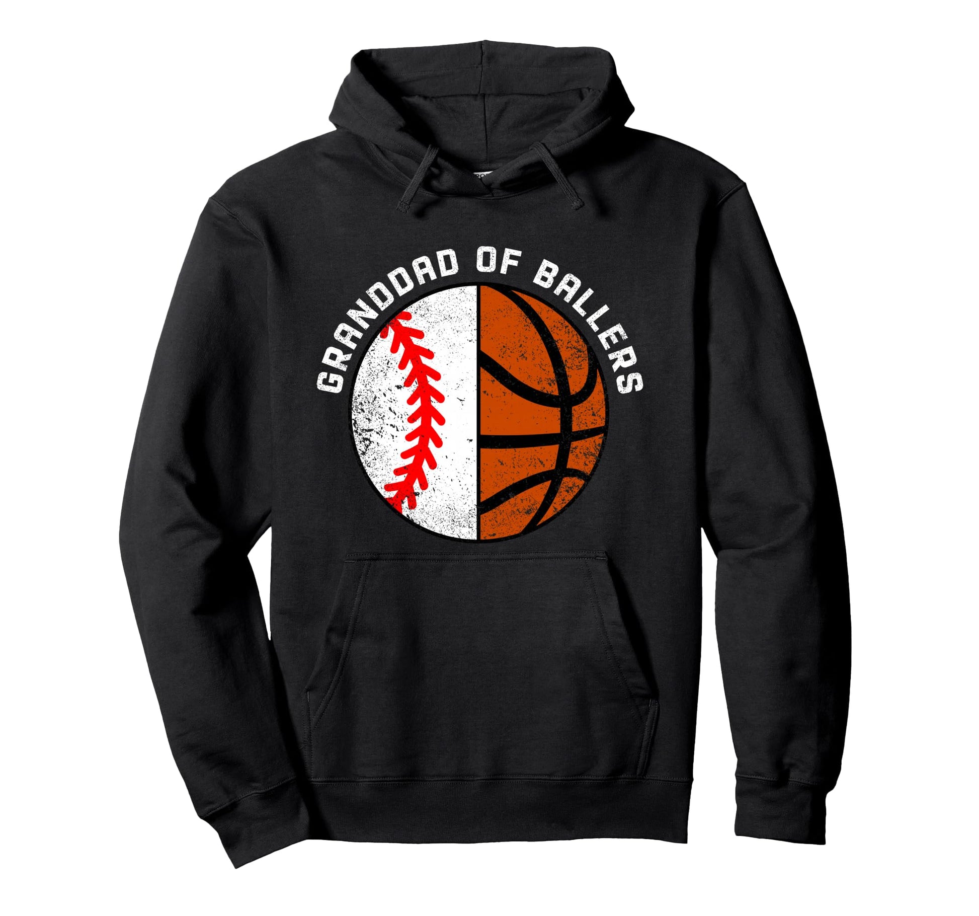 Granddad Ballers Funny Baseball Hoodie - Graphic Print Men Women - T-Shirt, Sweatshirt, Hoodie