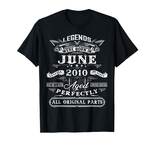 16Th Birthday Gift Legend Born June T-Shirt - Trendy Graphic for Adults - T-Shirt, Sweatshirt, Hoodie