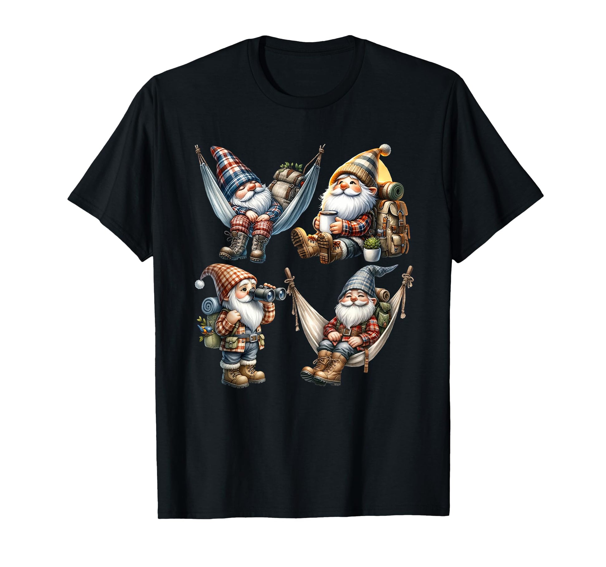 Camping Gnomes Dad Life And Mom T-Shirt - Casual Everyday Wear for Adults - T-Shirt, Sweatshirt, Hoodie