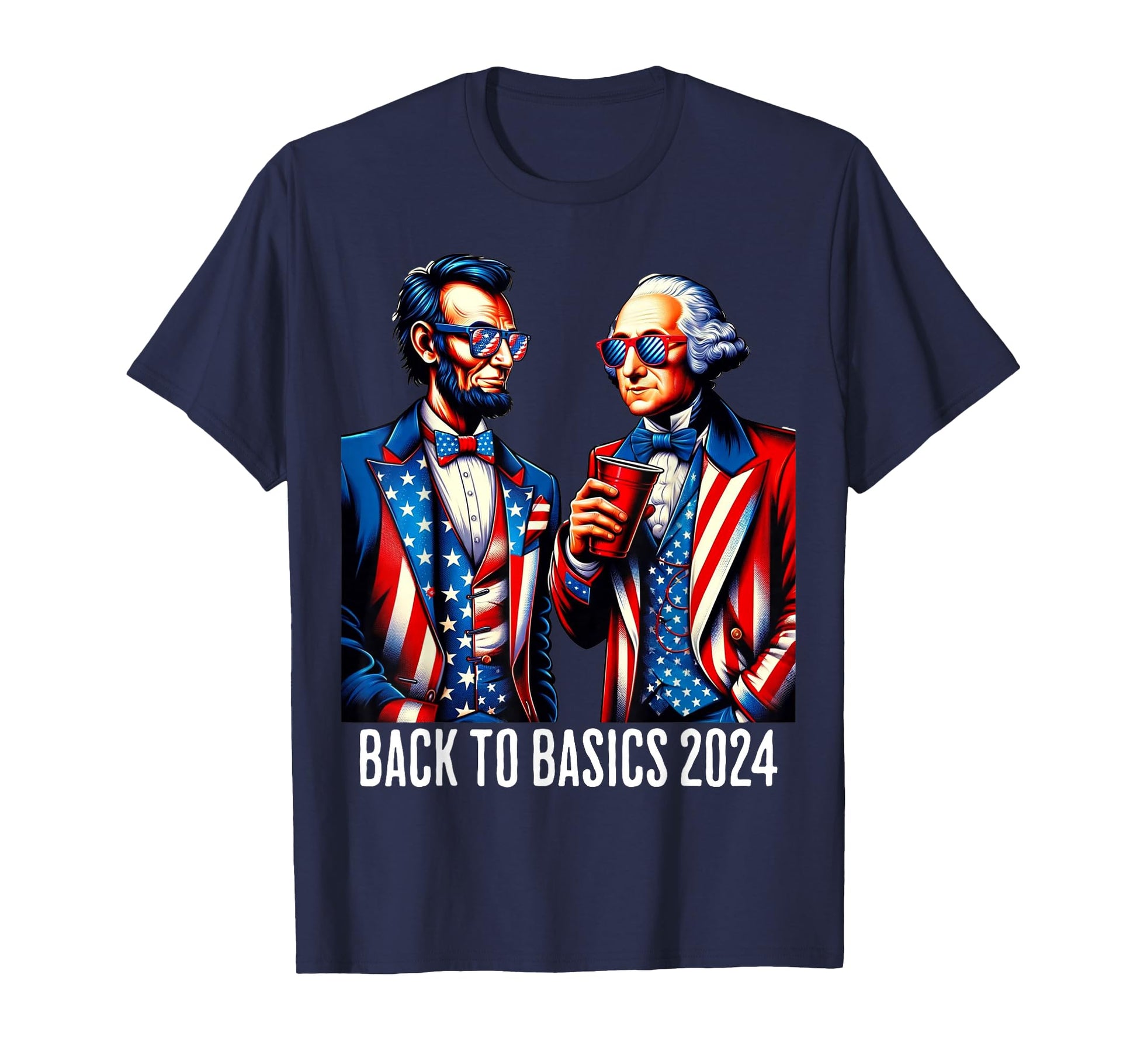 Lincoln Washington 4Th July T-Shirt - Casual Everyday Wear for Adults - T-Shirt, Sweatshirt, Hoodie