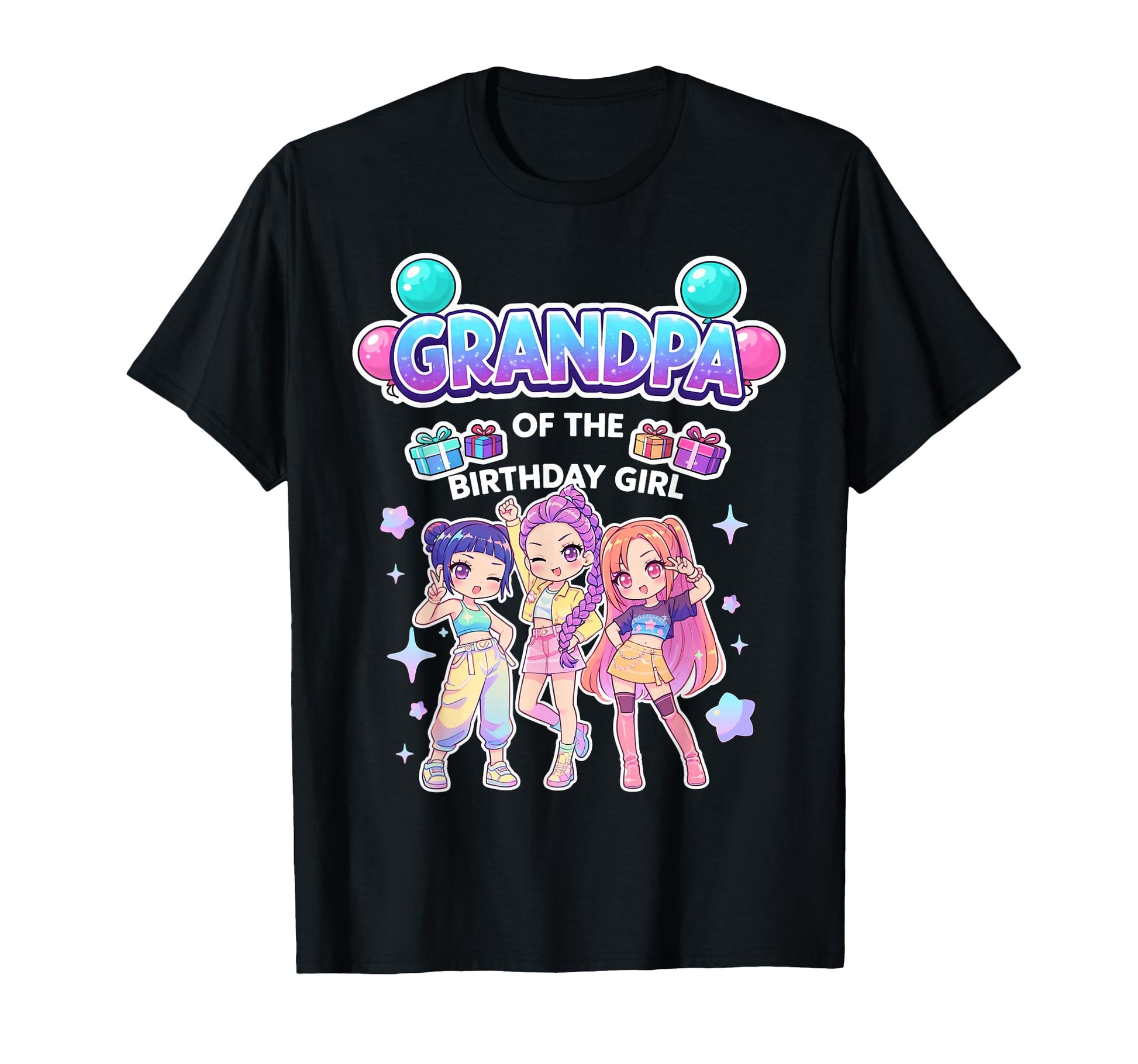 Grandpa Birthday Chibi Funny Korean Pop T-Shirt - Aesthetic Graphic Unisex - T-Shirt, Sweatshirt, Hoodie