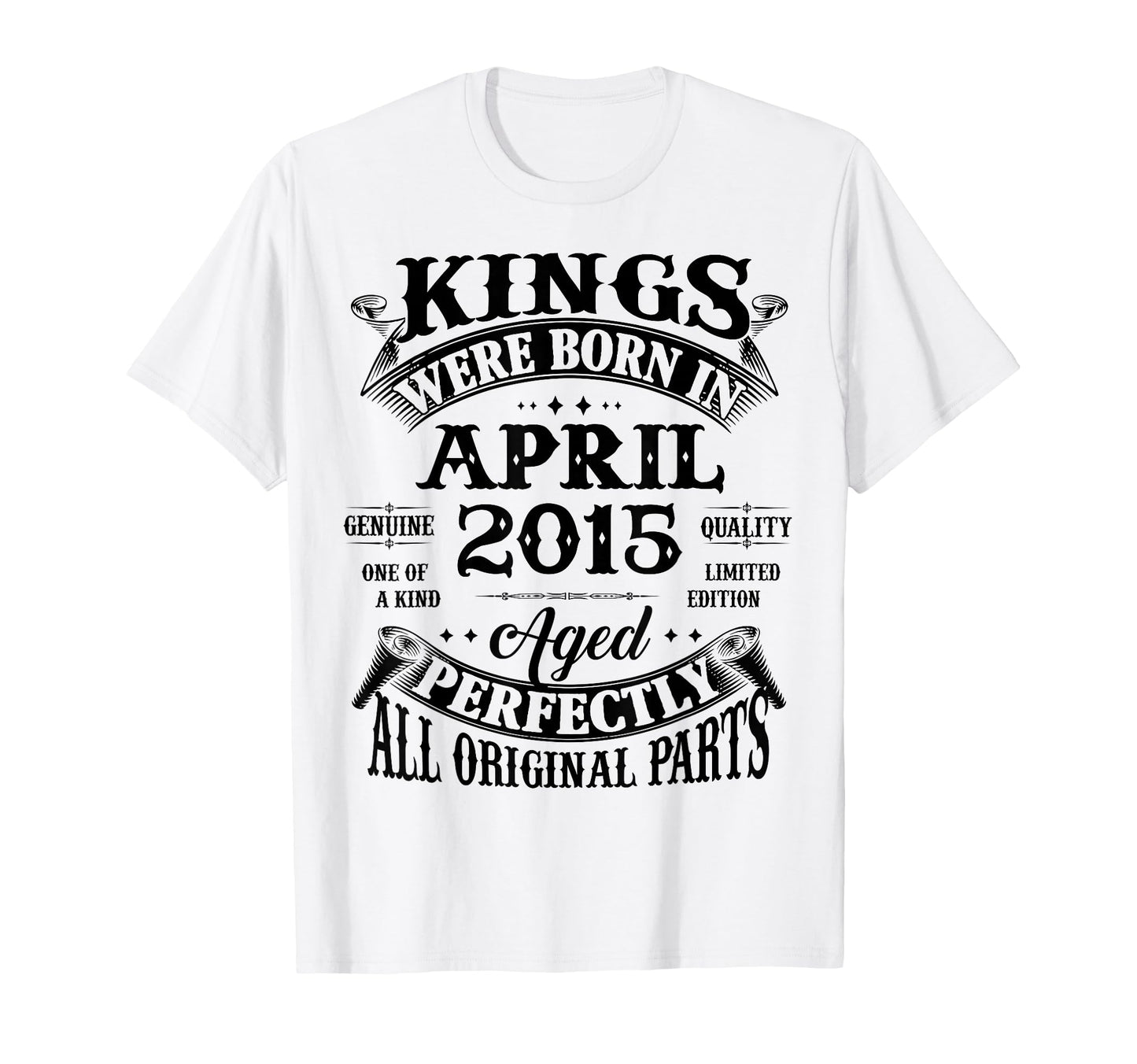 11Th Birthday Gift Kings Born April T-Shirt - Novelty Apparel Men Women - T-Shirt, Sweatshirt, Hoodie