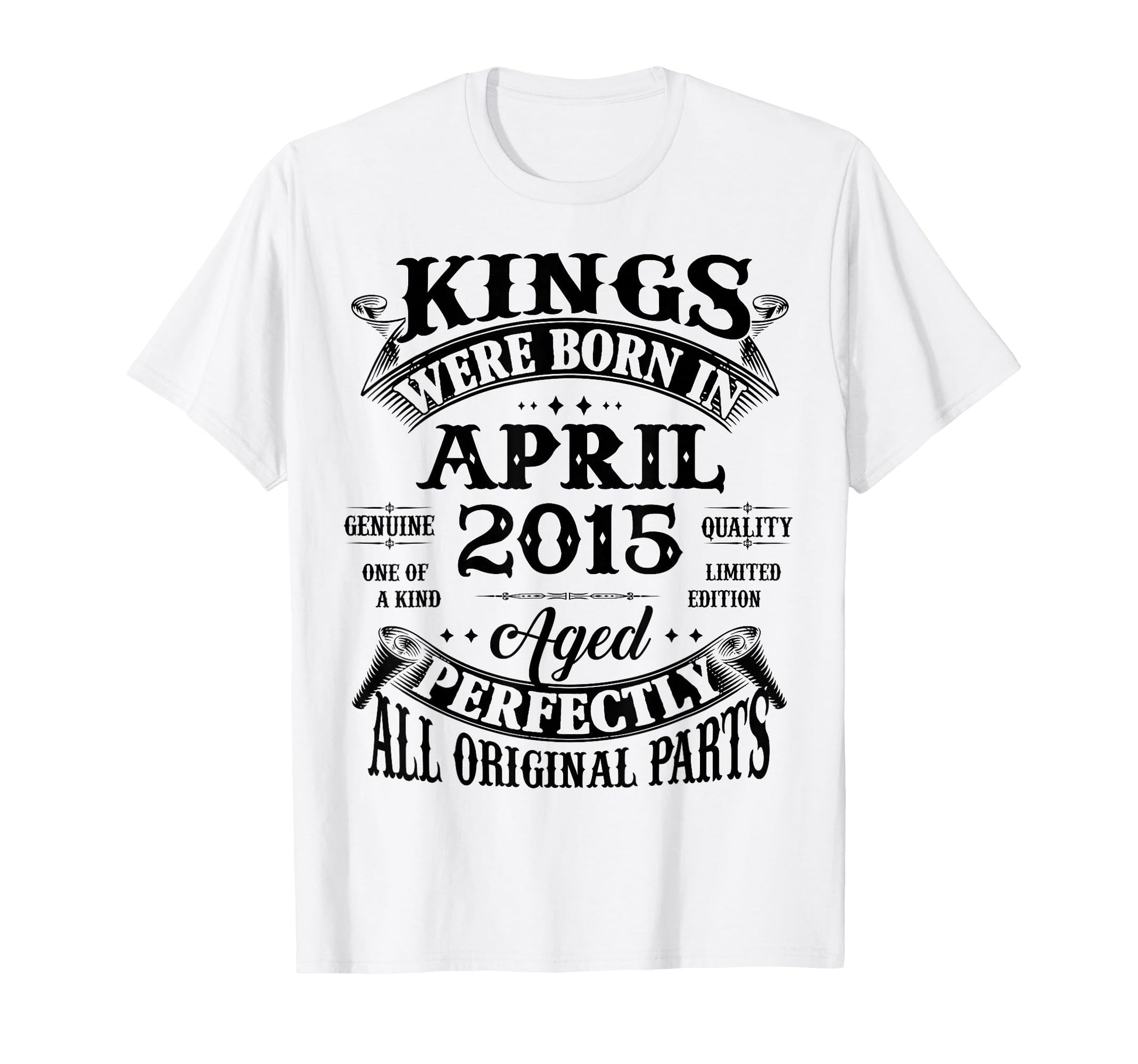 11Th Birthday Gift Kings Born April T-Shirt - Novelty Apparel Men Women - T-Shirt, Sweatshirt, Hoodie
