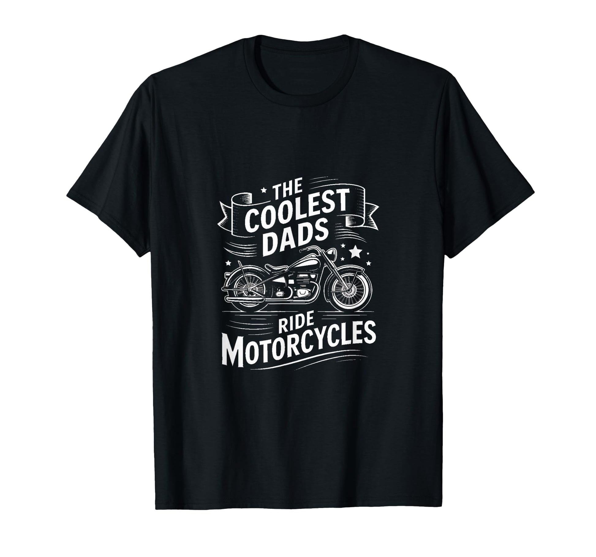 Coolest Dads Ride Motorcycles Biker Dad T-Shirt - Minimalist Print Unisex - T-Shirt, Sweatshirt, Hoodie
