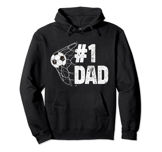 1 Dad Soccer Dad Soccer Player Dad Hoodie - Minimalist Print Men Women - T-Shirt, Sweatshirt, Hoodie