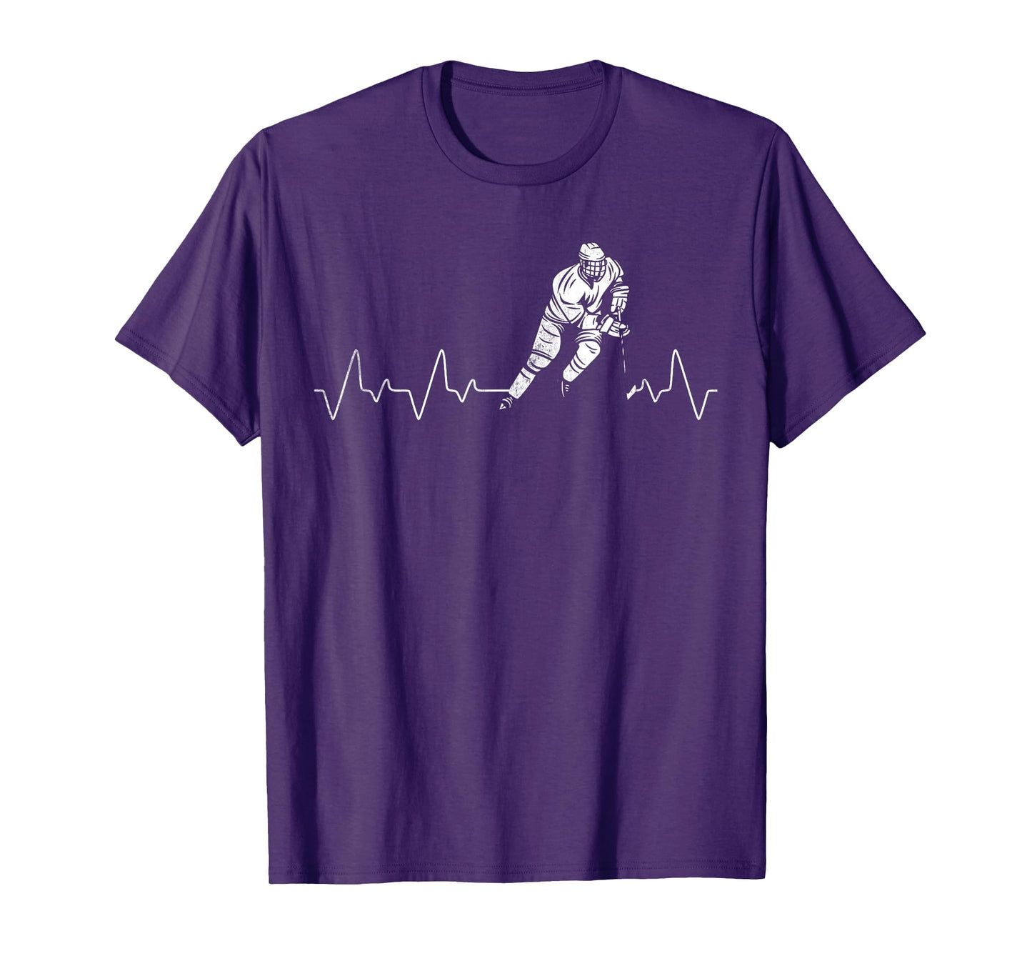 Hockey Goalie Heartbeat Hockey Player T-Shirt - Unique Graphic Men Women - T-Shirt, Sweatshirt, Hoodie