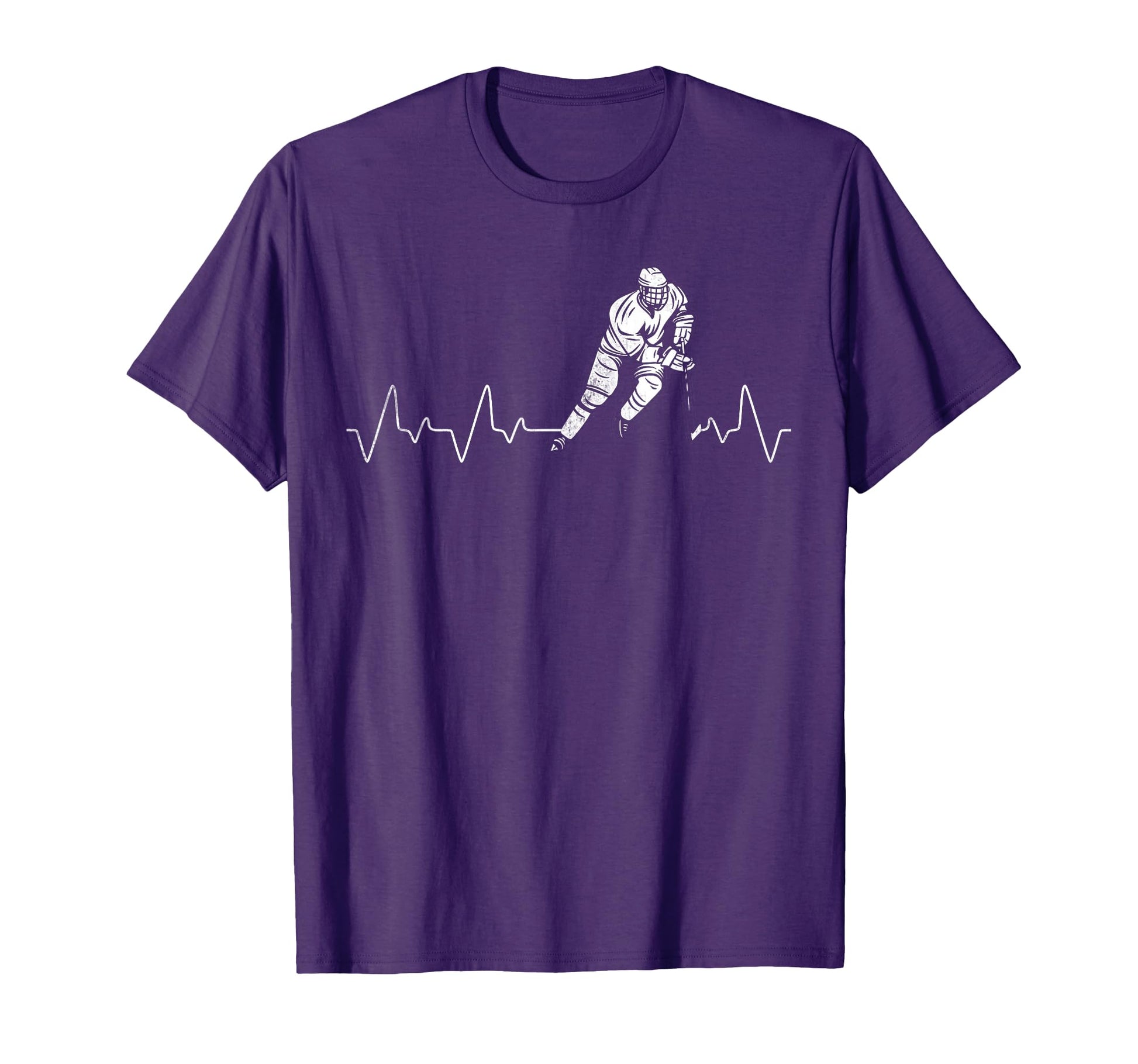 Hockey Goalie Heartbeat Hockey Player T-Shirt - Unique Graphic Men Women - T-Shirt, Sweatshirt, Hoodie